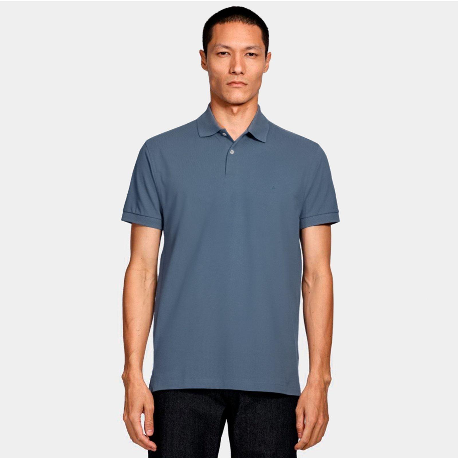 Camisa Polo Aramis Basic Piquet Ve26 Azul Masculino
