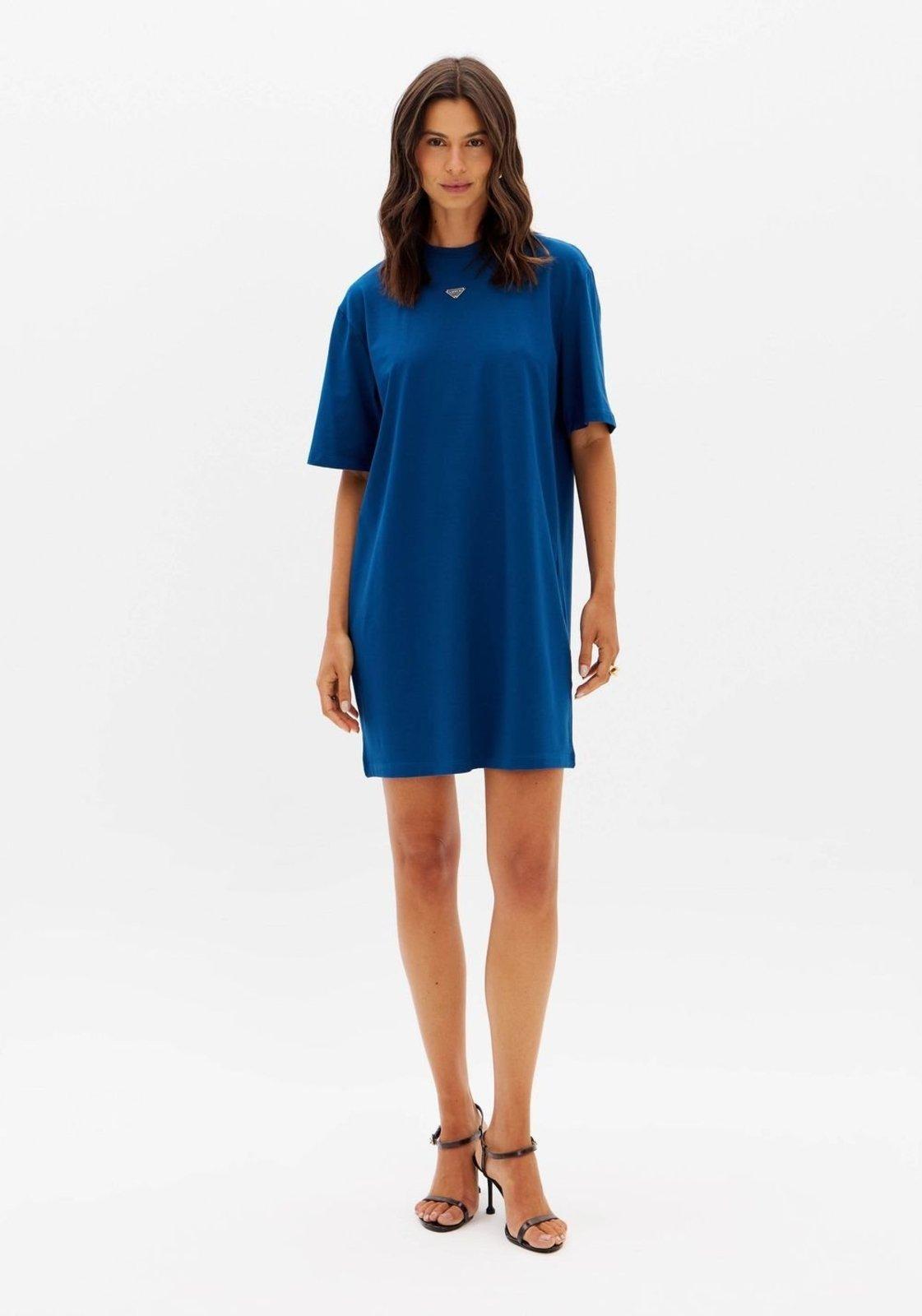 Vestido Curto T-Dress Com Placa Lança Perfume