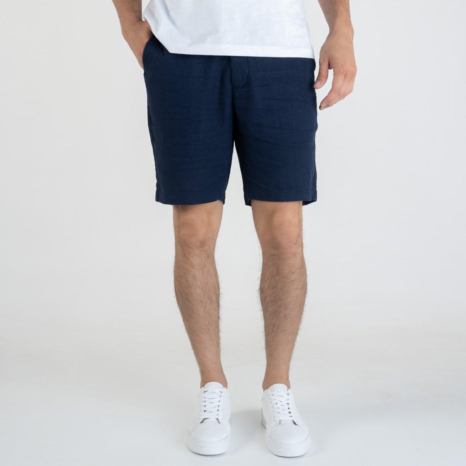 Bermuda Reserva Linho Casual Marinho