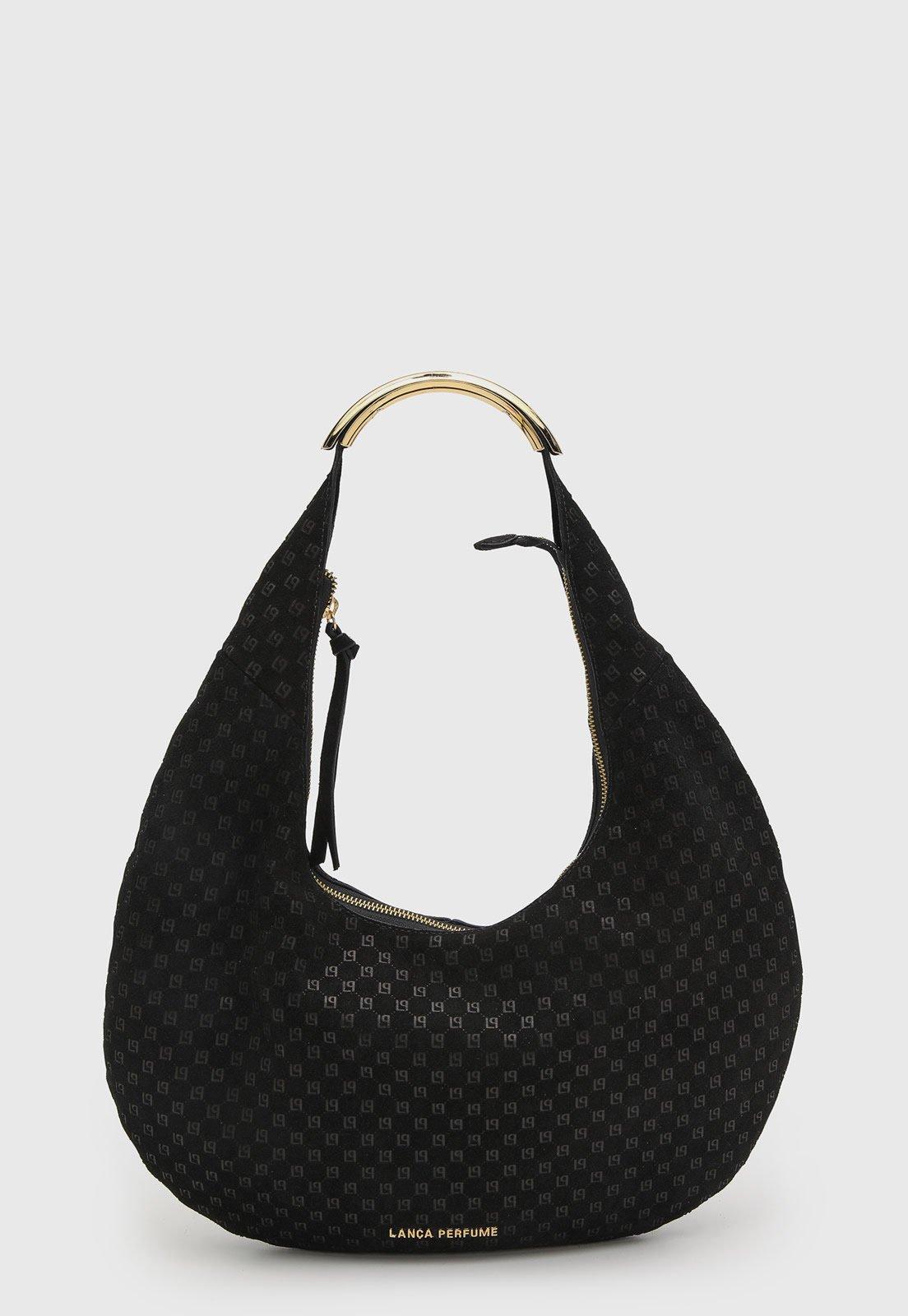 Bolsa Feminina Lança Perfume Design Estruturado Preta