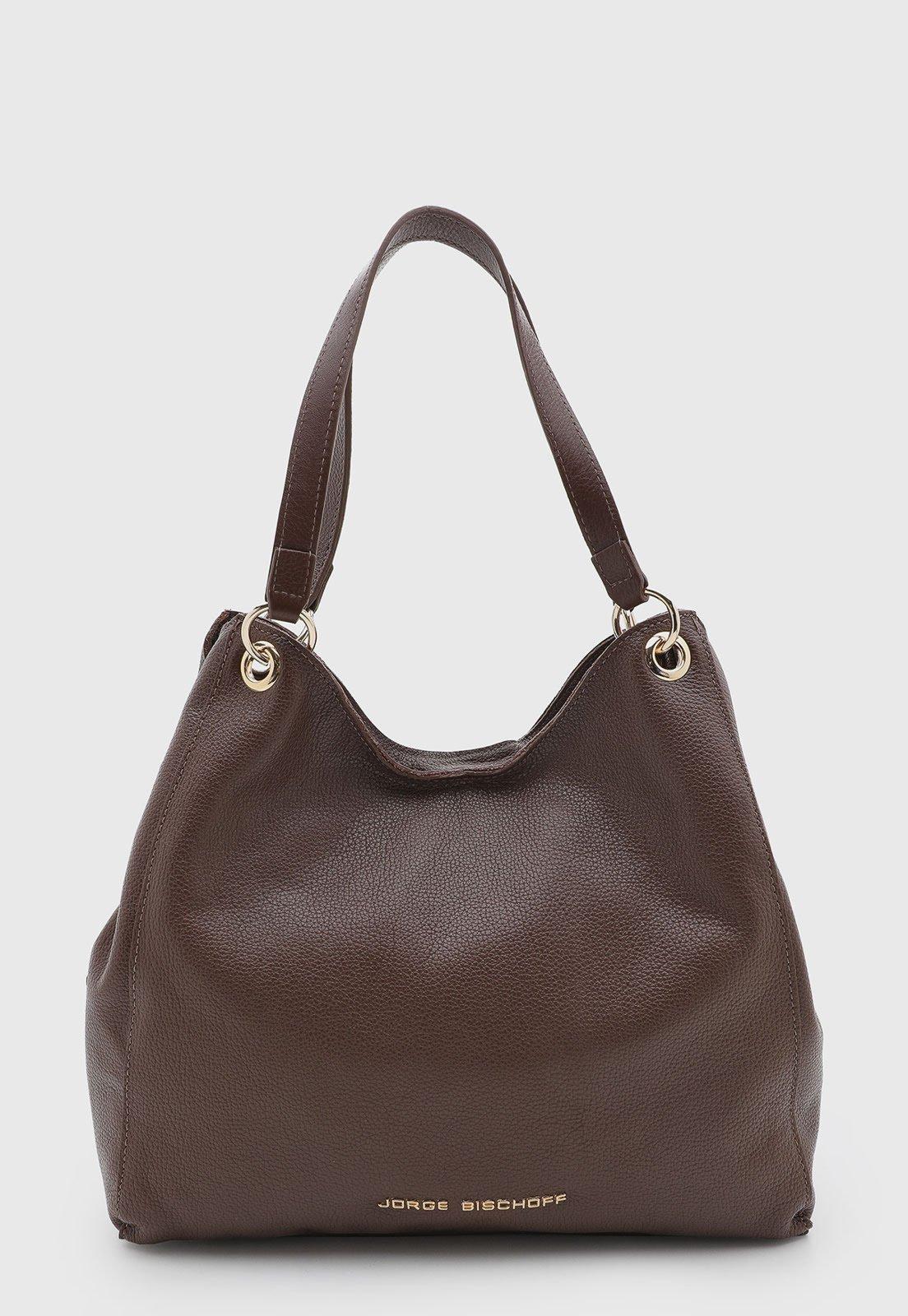Bolsa Feminina Jorge Bischoff Couro Marrom