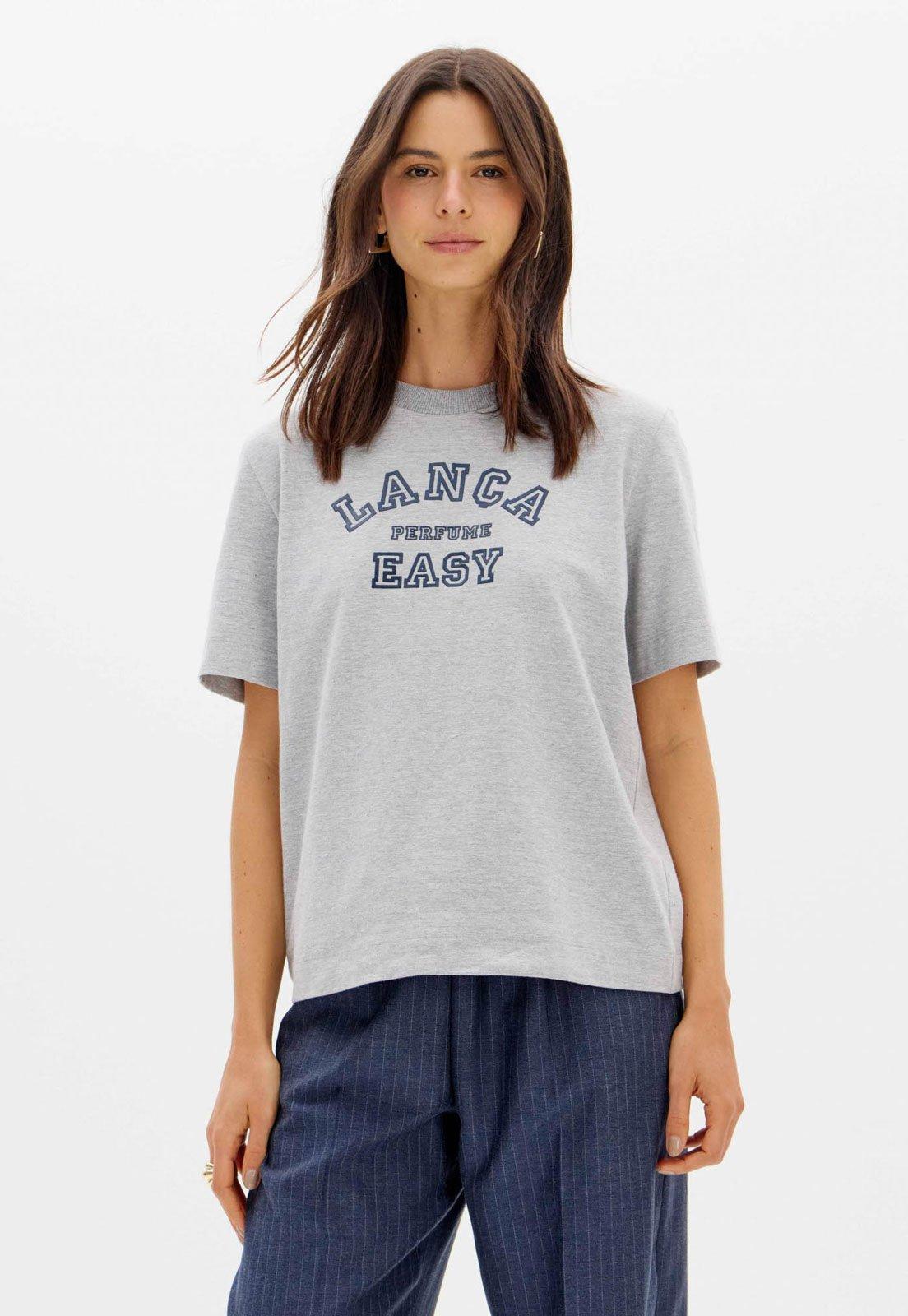 Camiseta Feminina Lança Perfume Easy Cinza