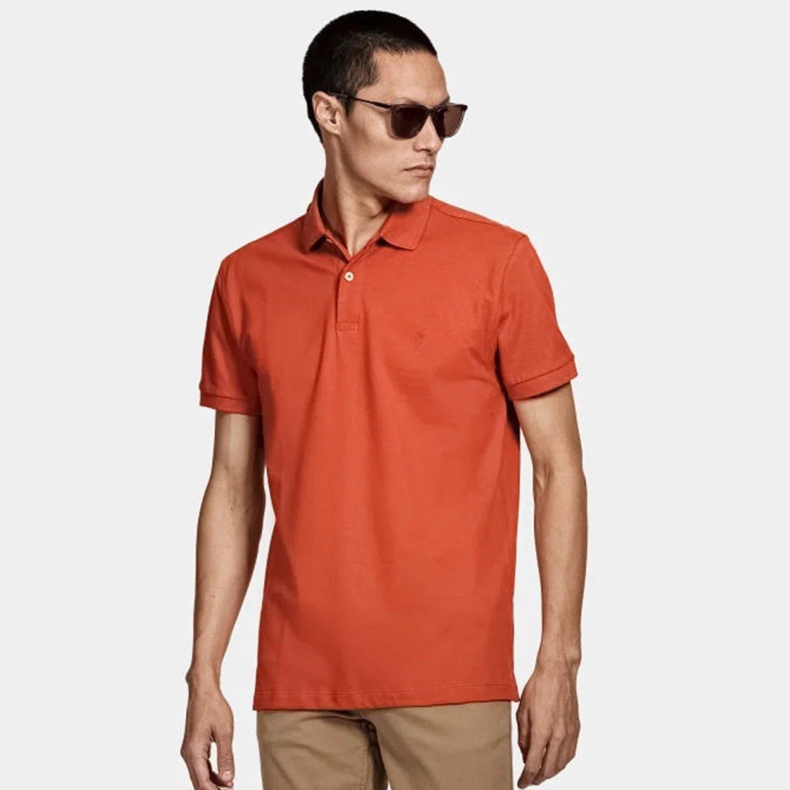 Camisa Polo Aramis Basic Piquet Pr26 Laranja Masculino
