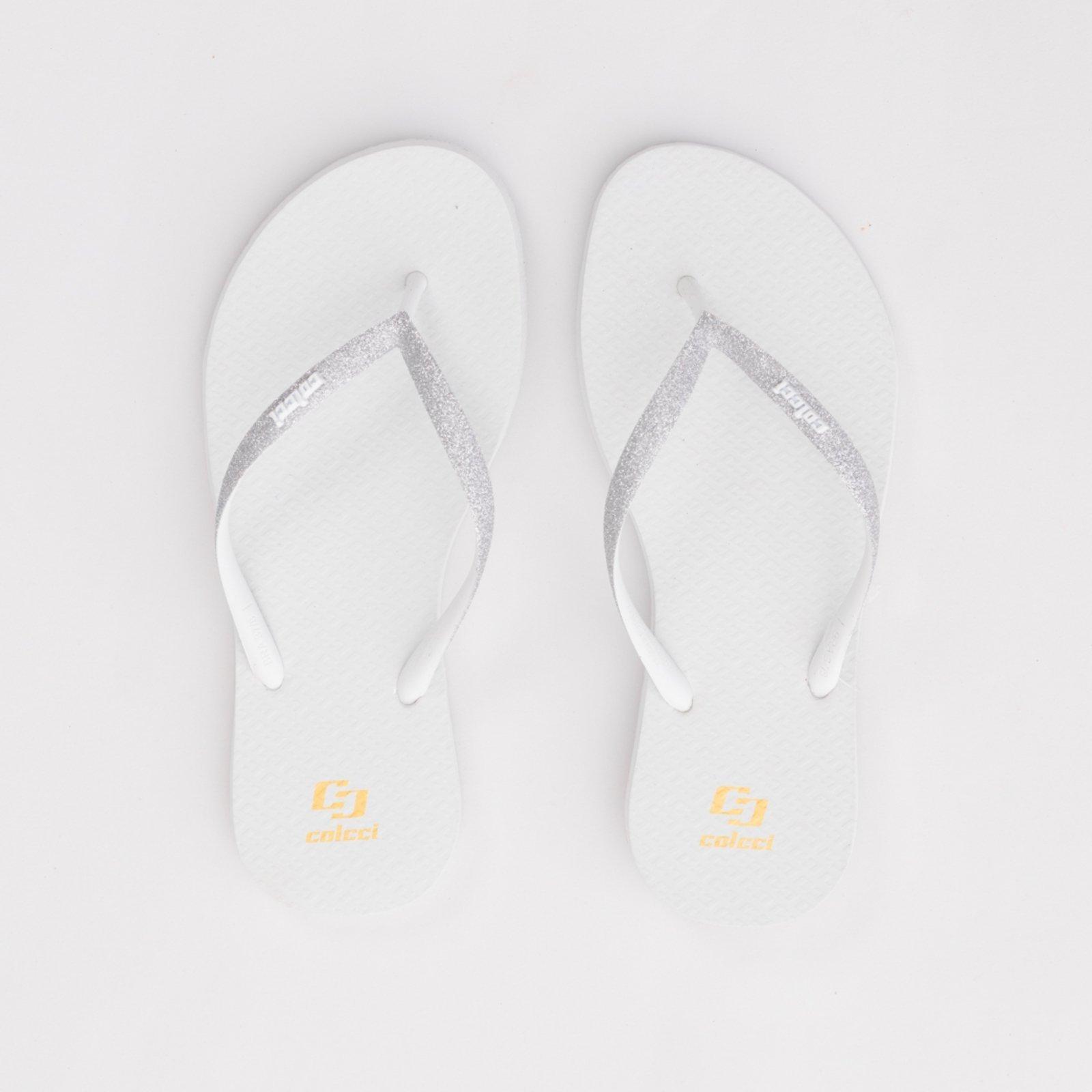 Chinelo Feminino Colcci Branco Glitter