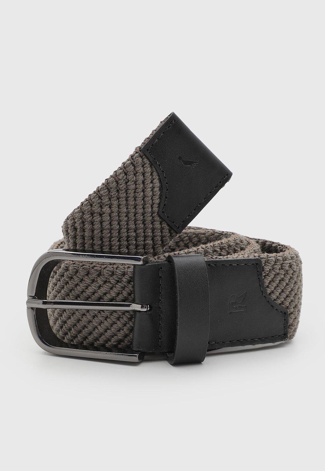 Cinto Masculino Reserva Couro Trançado Preto