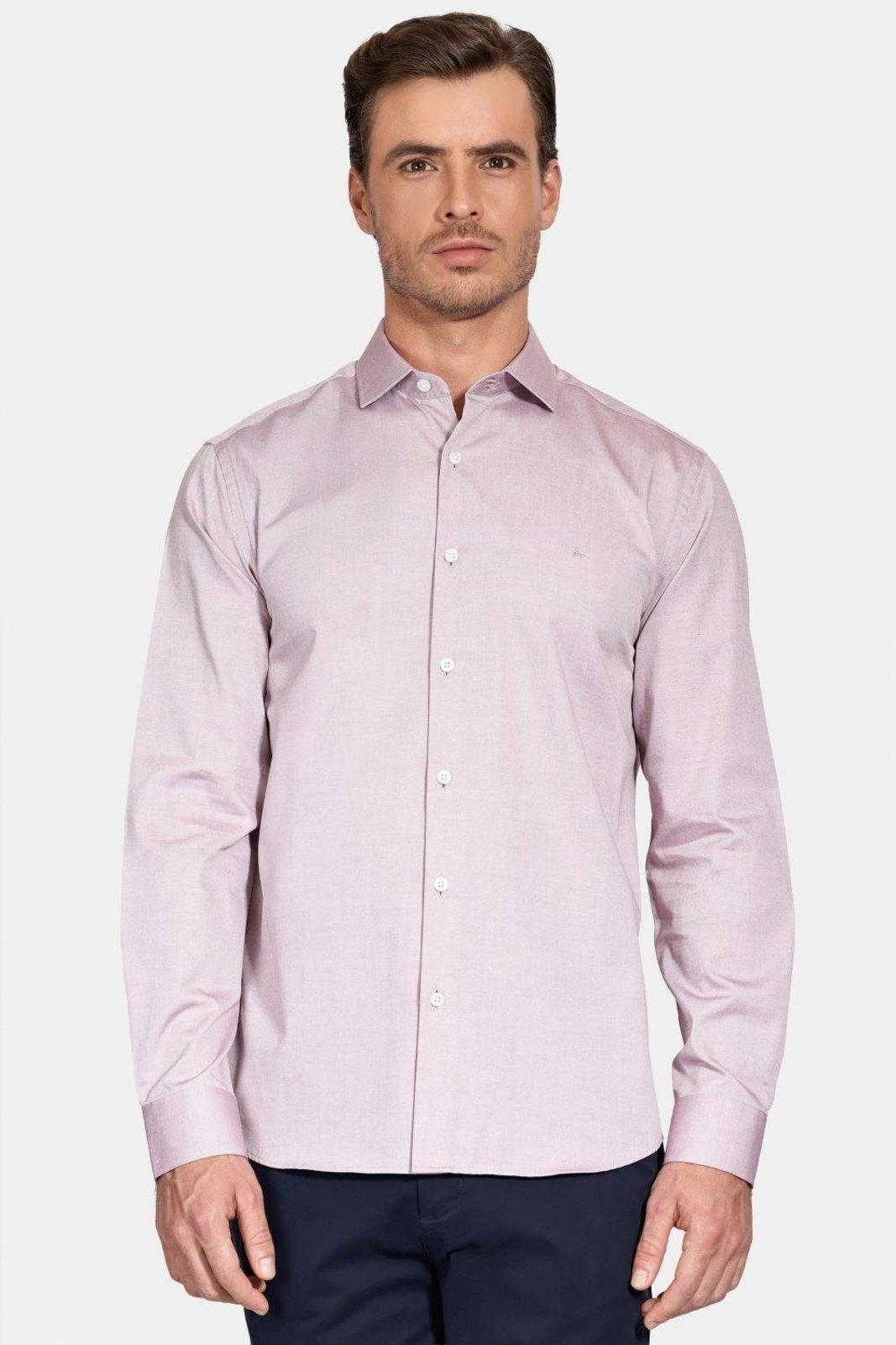 Camisa Aramis Manga Longa Pinpoint Bordeaux