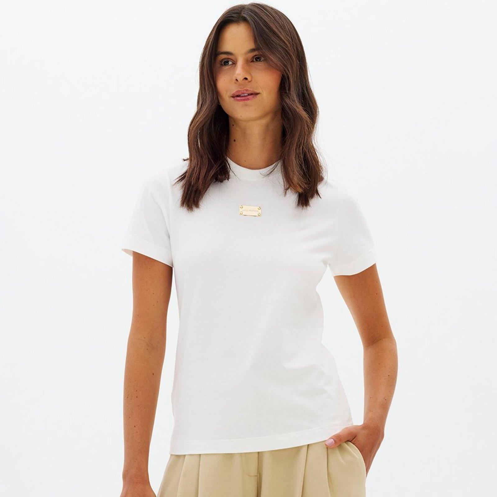 Camiseta Lança Perfume Babylook In26 Off White Feminino