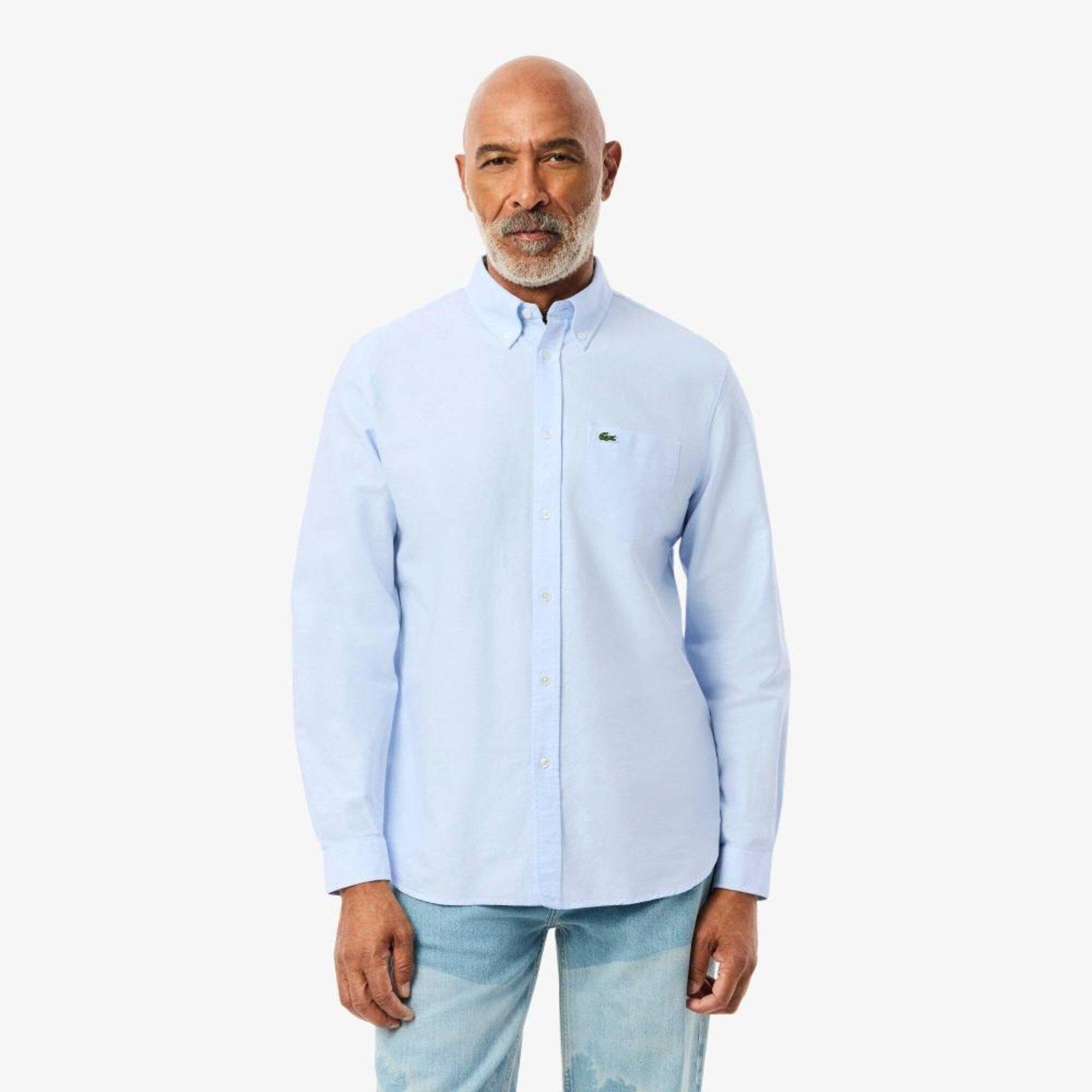 Camisa Regular Fit em Oxford Branco
