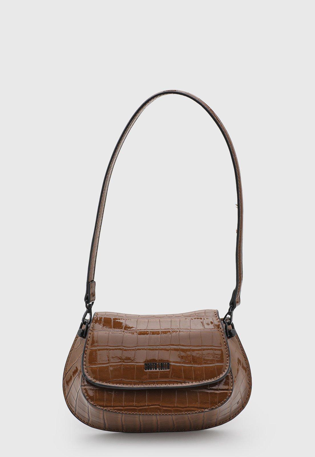 Bolsa Feminina Santa Lolla Croco Marrom