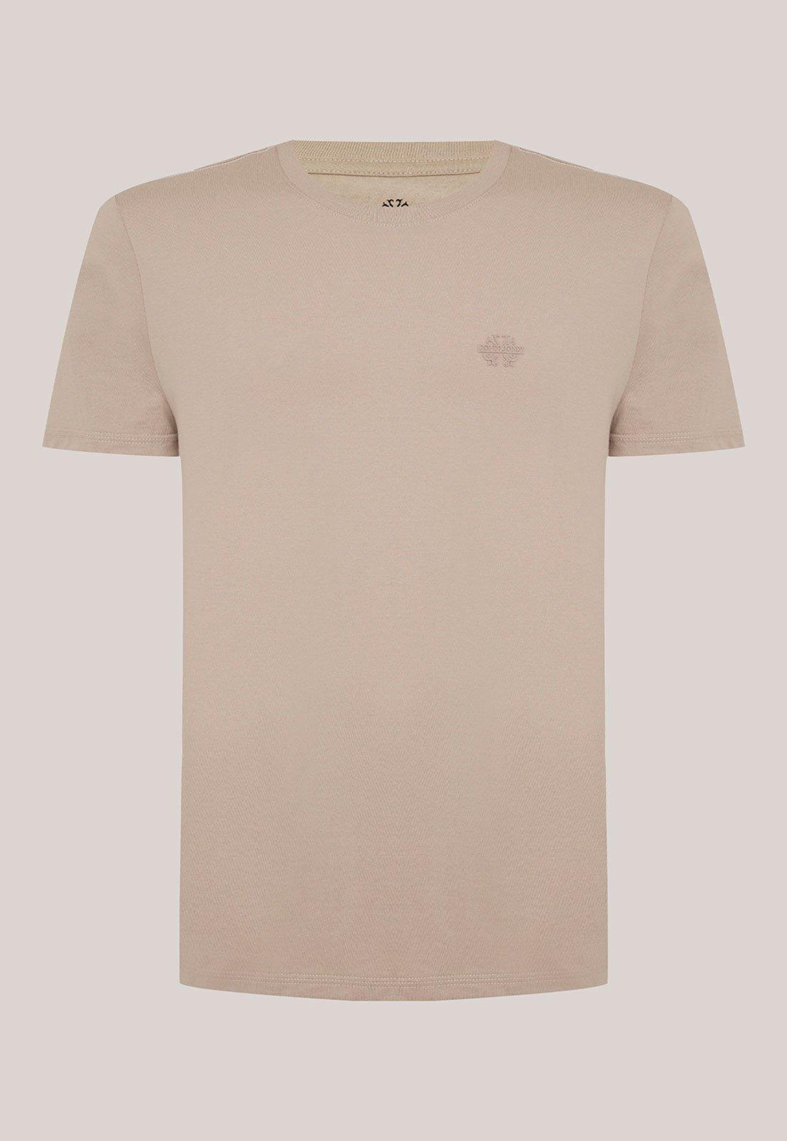 Camiseta Masculina John John Estampa Frontal Bege