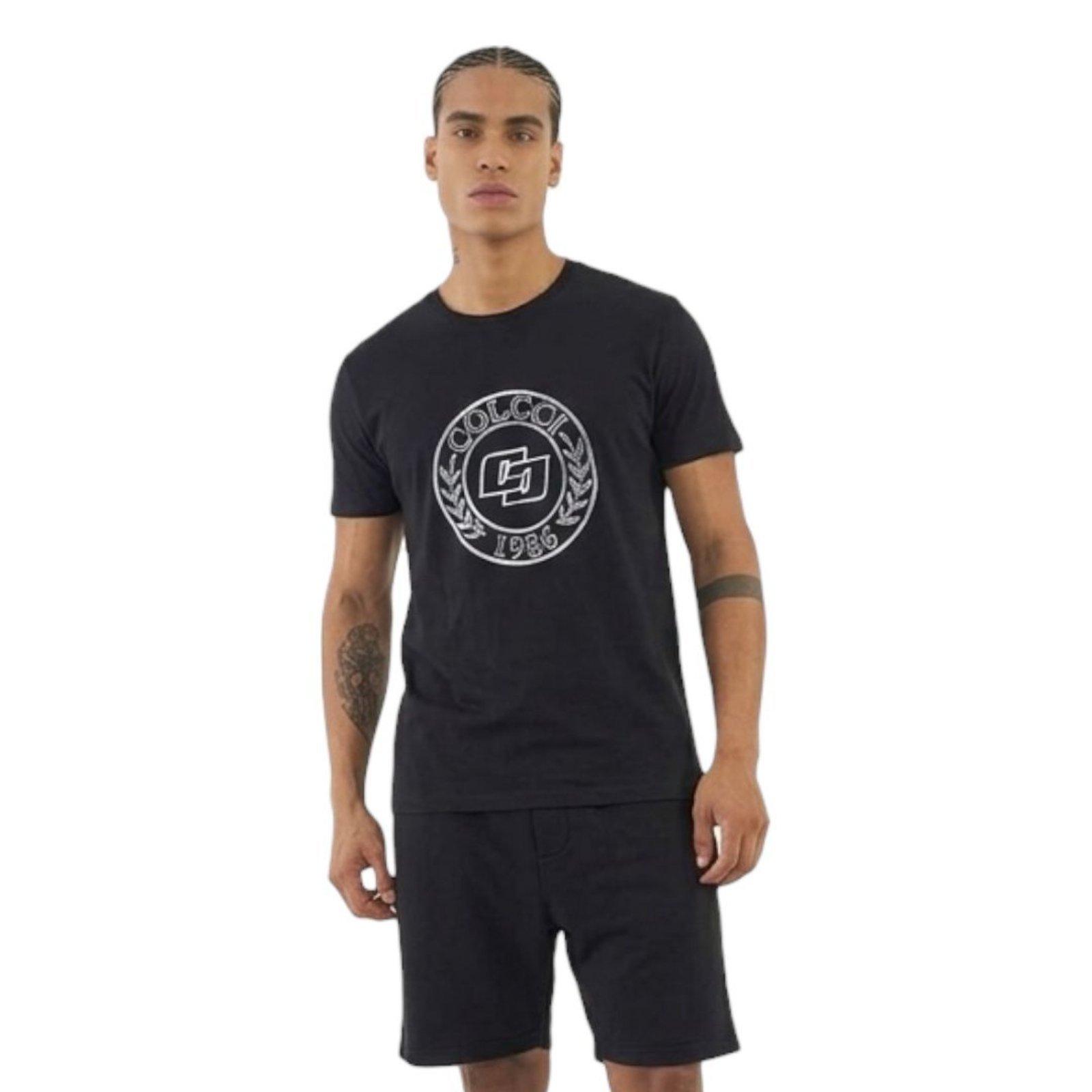 Camiseta Slim Com Estampa Colcci Preto