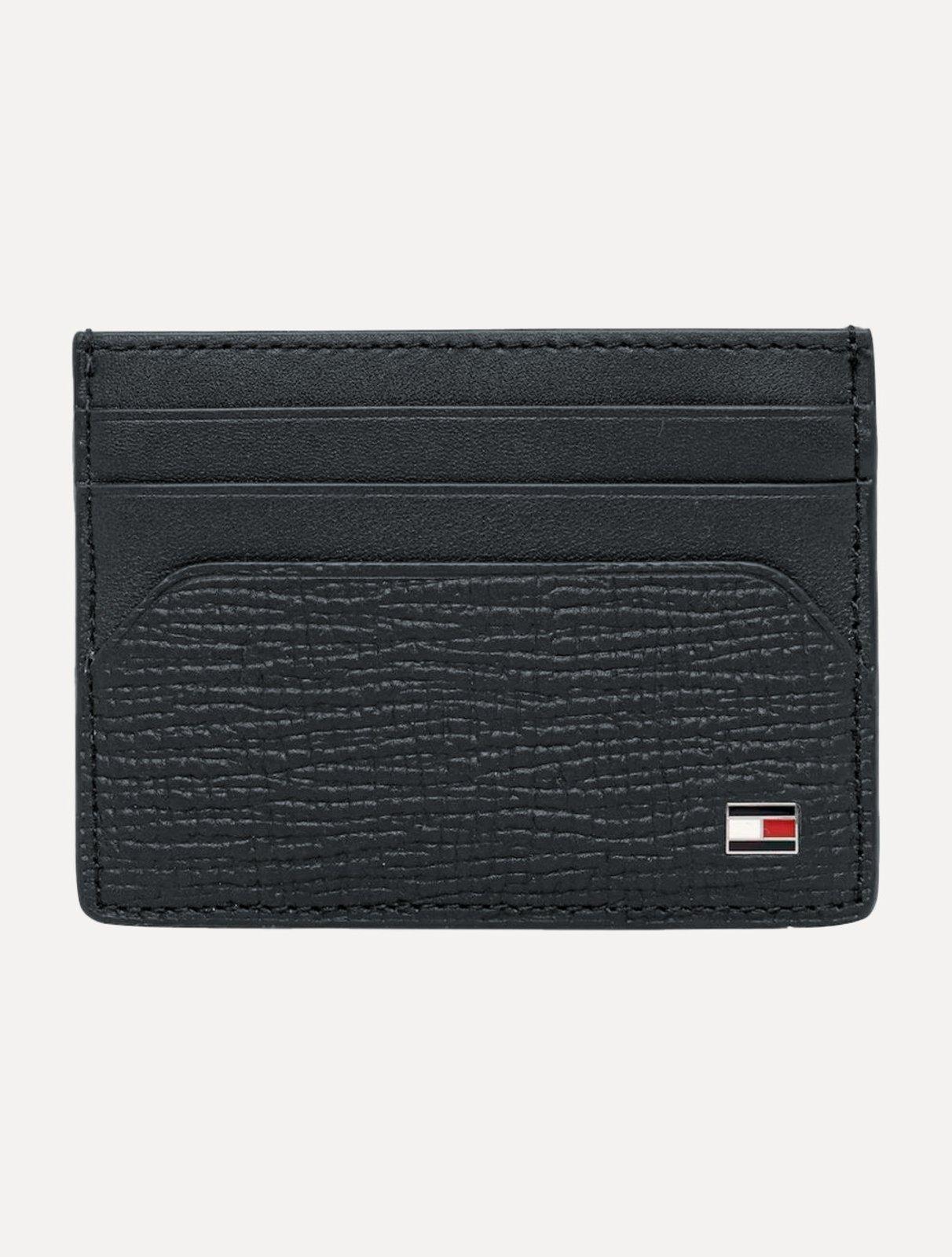 Carteira Tommy Hilfiger Porta Cartão CC The Translucent Flag Azul Marinho