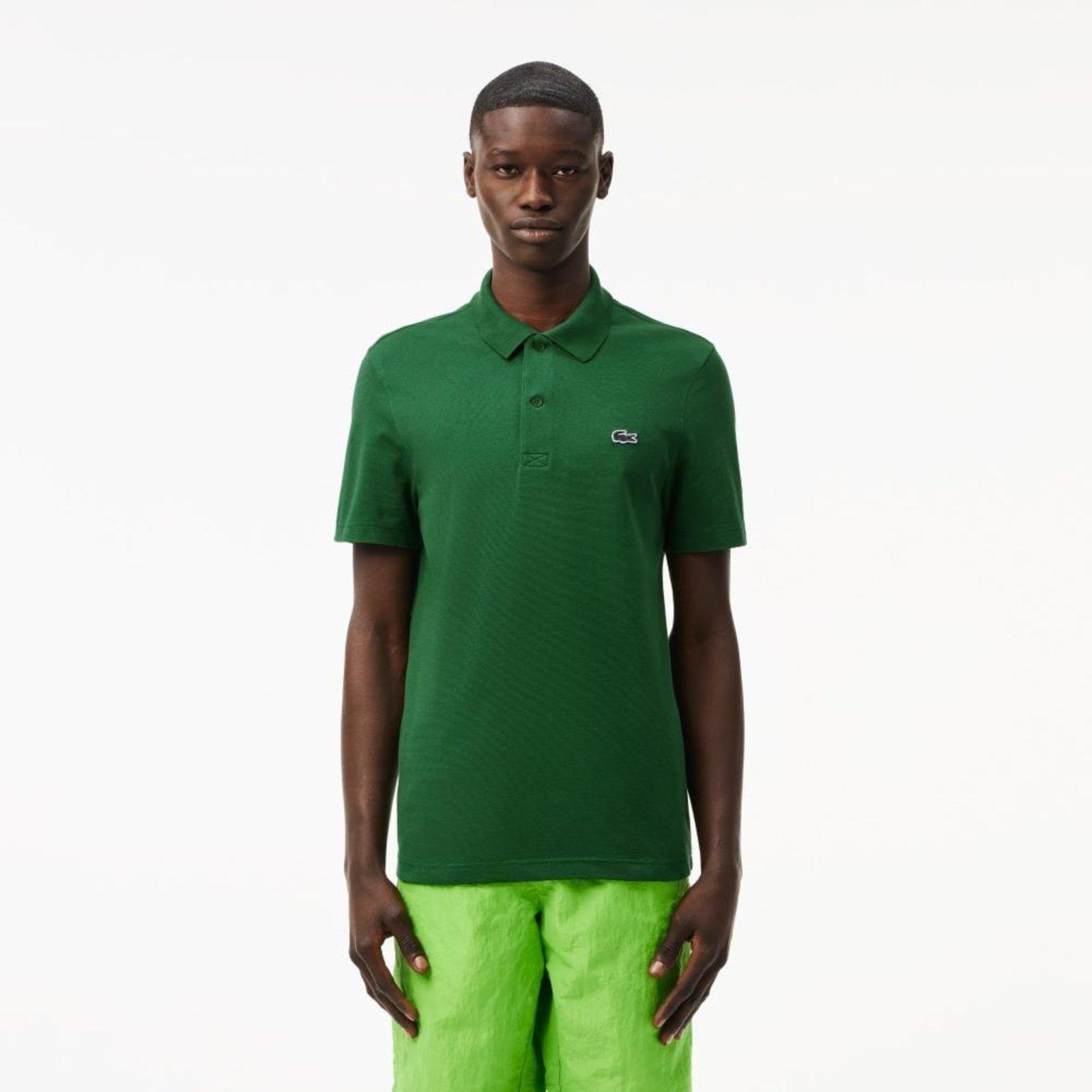 Camisa polo Lacoste de algodão misto de caimento regular Verde