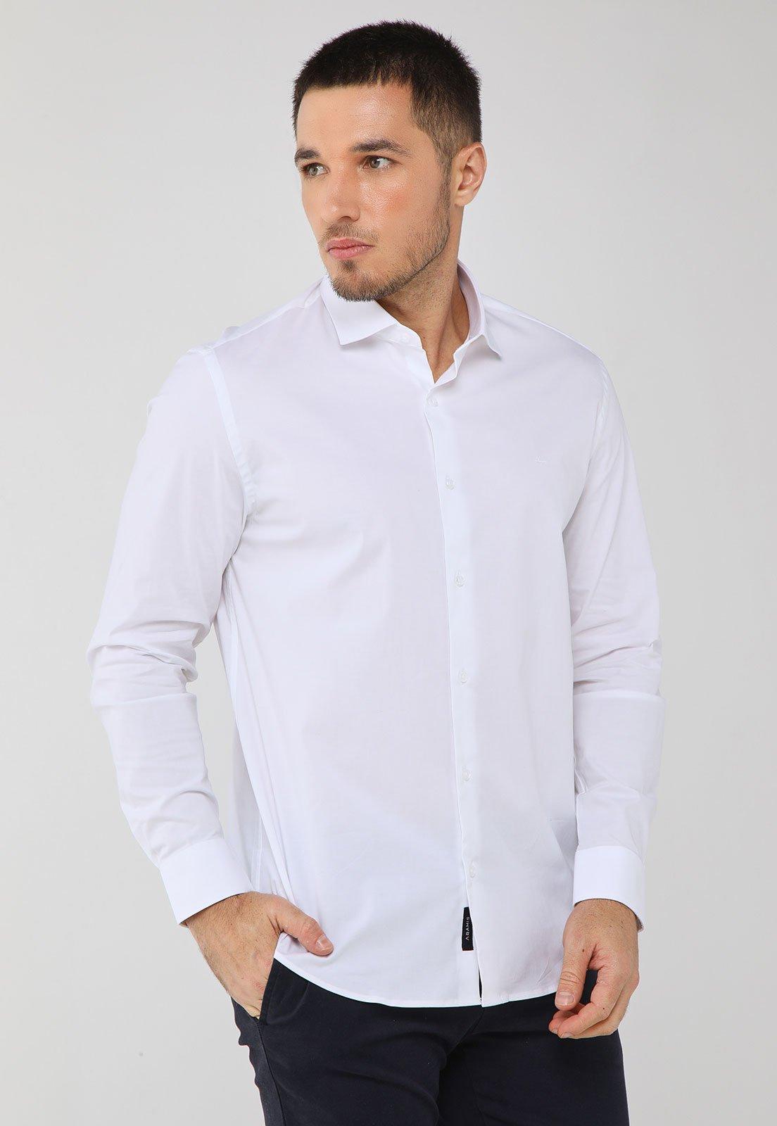 Camisa Masculina Aramis Manga Longa Branca