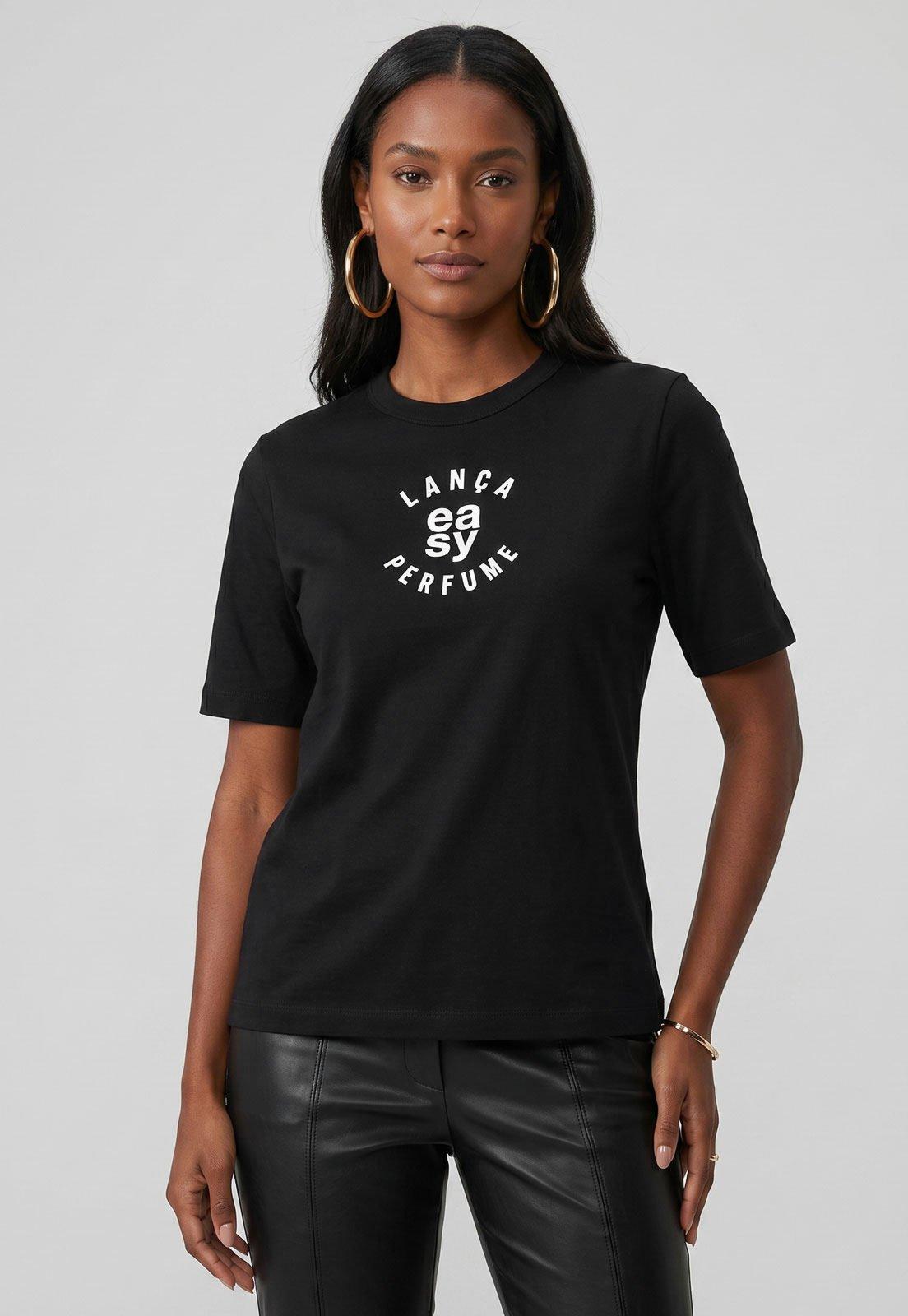 Camiseta Feminina Lança Perfume Easy Preta