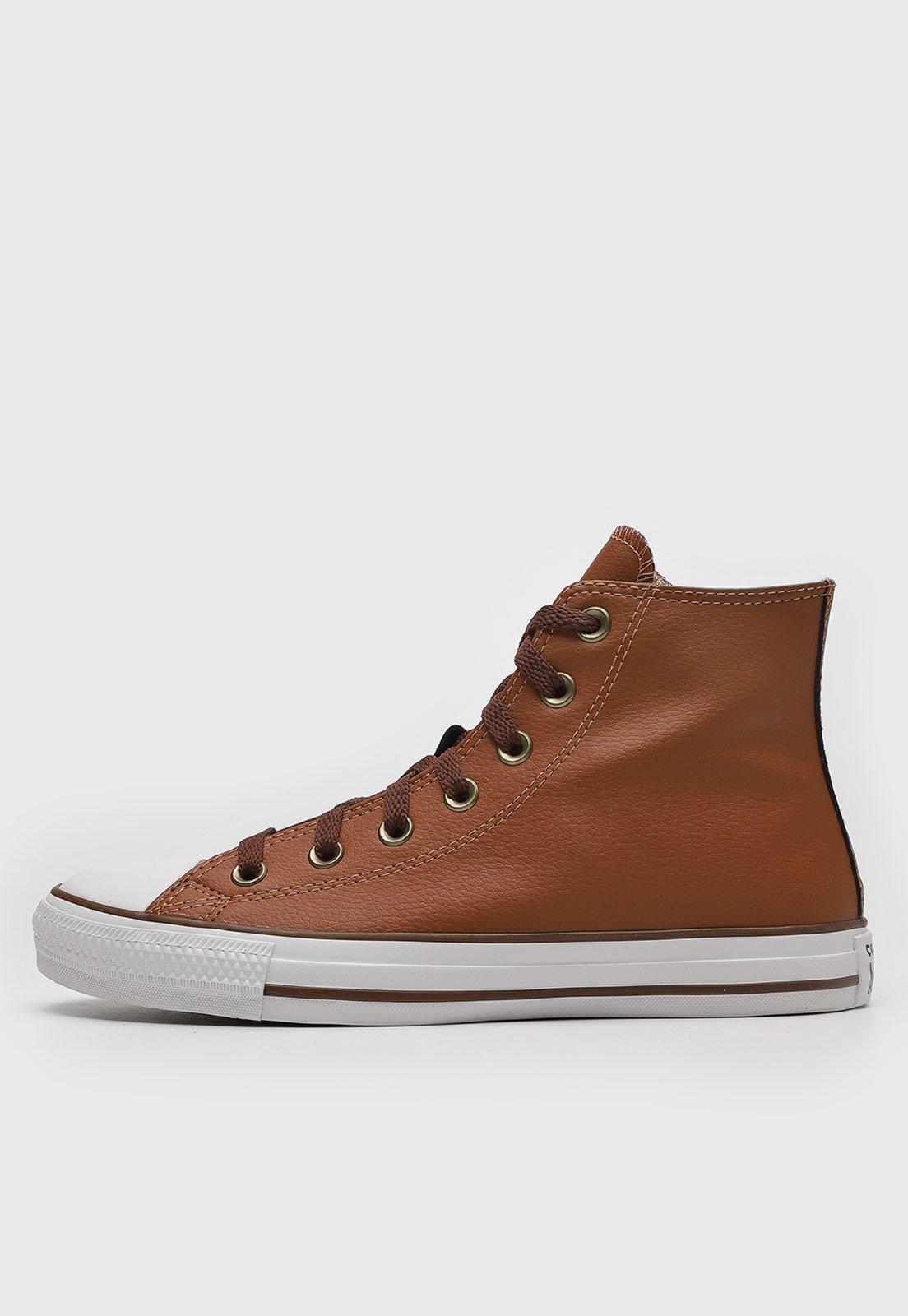 Tênis Feminino Converse Chuck Taylor All Star Cano Alto Marrom