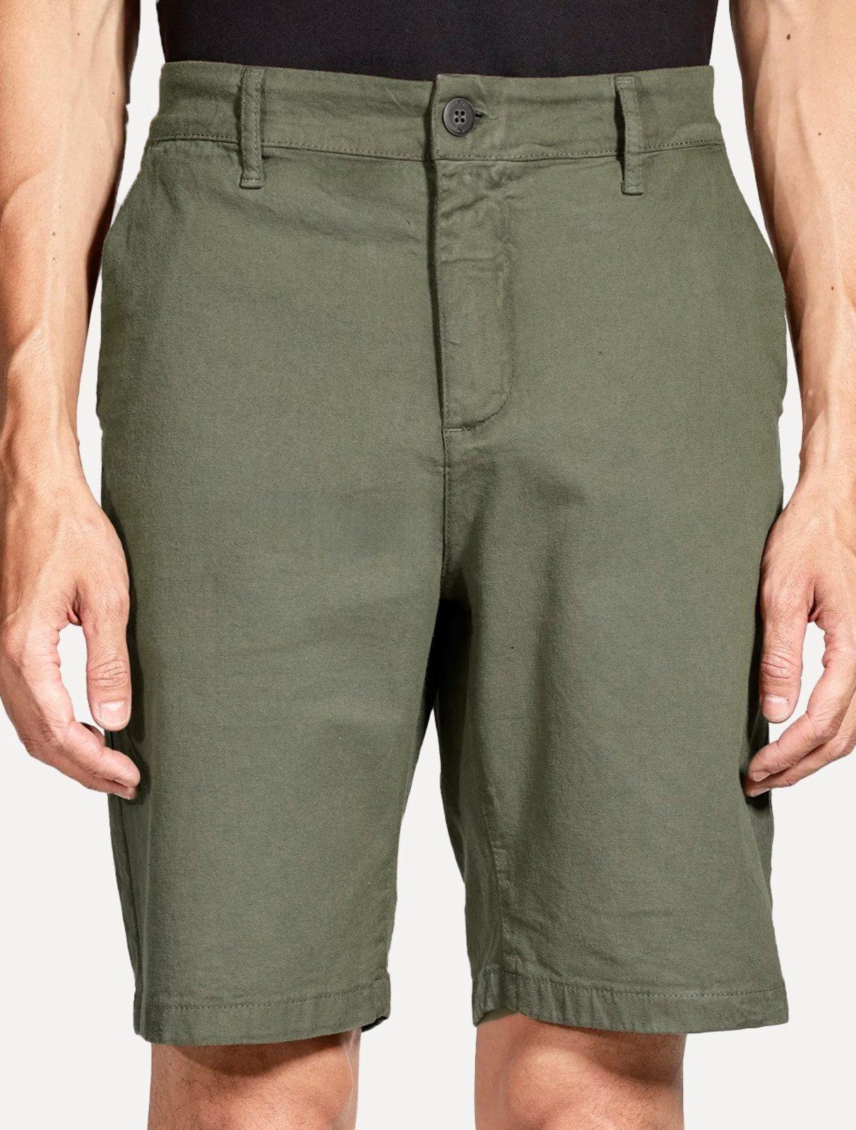 Bermuda Aramis Masculina Chino Canvas Verde Militar