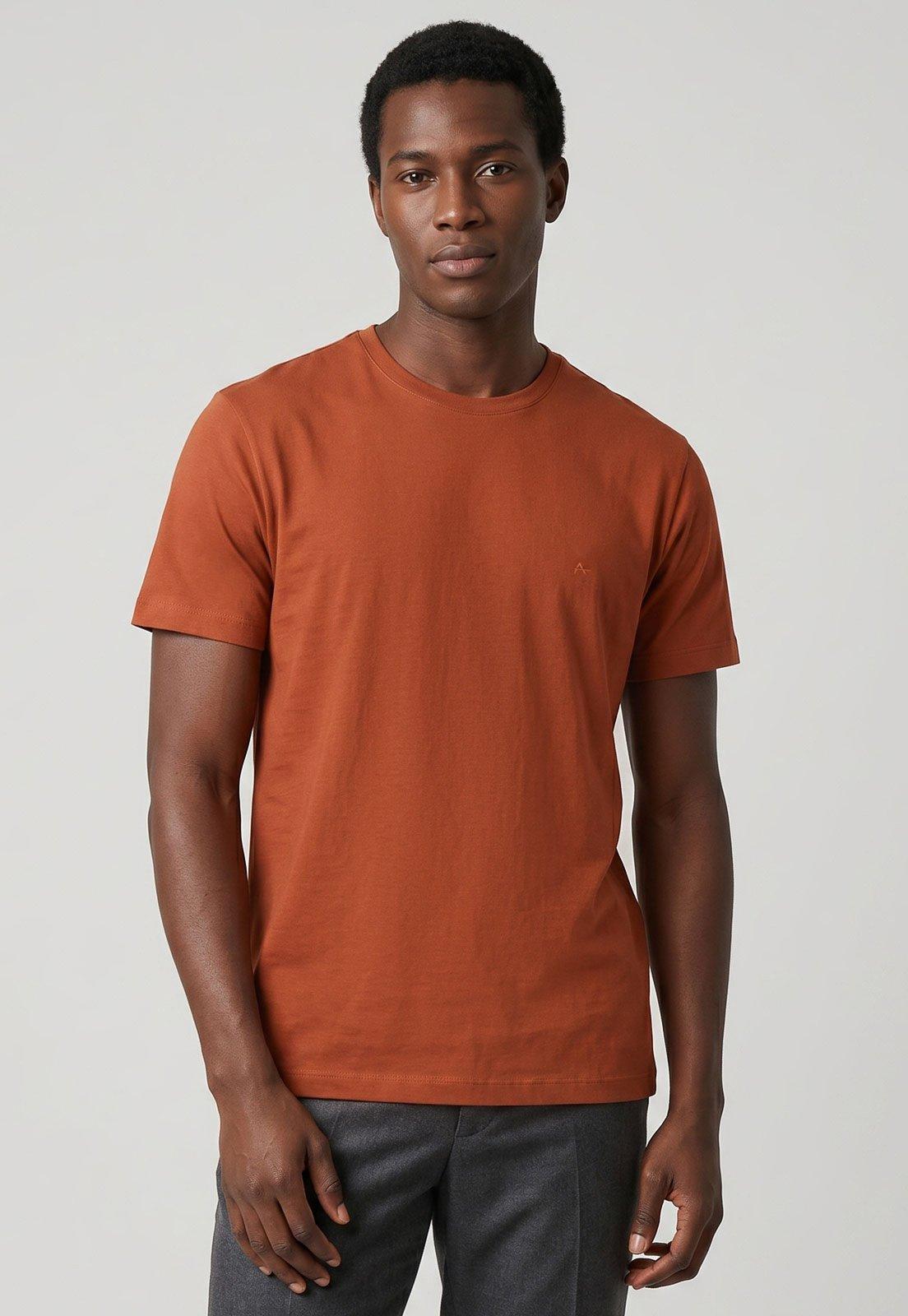 Camiseta Masculina Aramis Logo Laranja