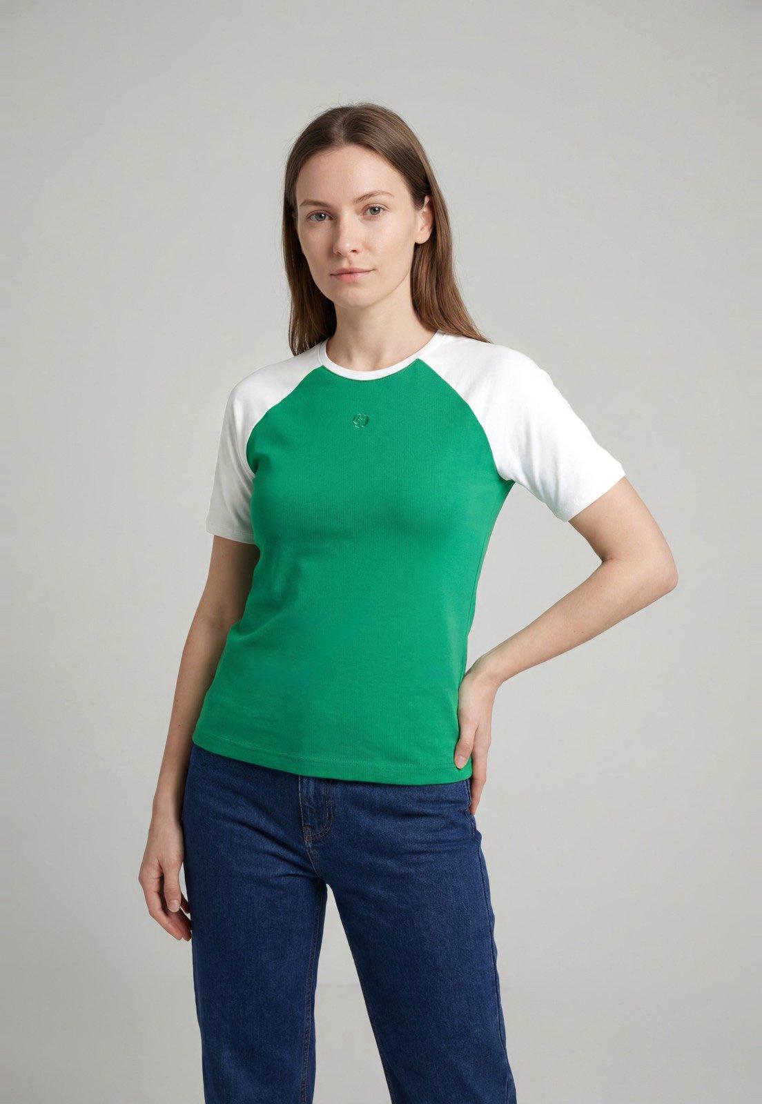Camiseta Feminina Colcci Gola Redonda Verde
