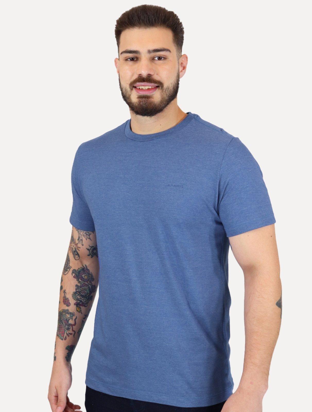Camiseta Aramis Masculina Eco Lisa Azul Royal