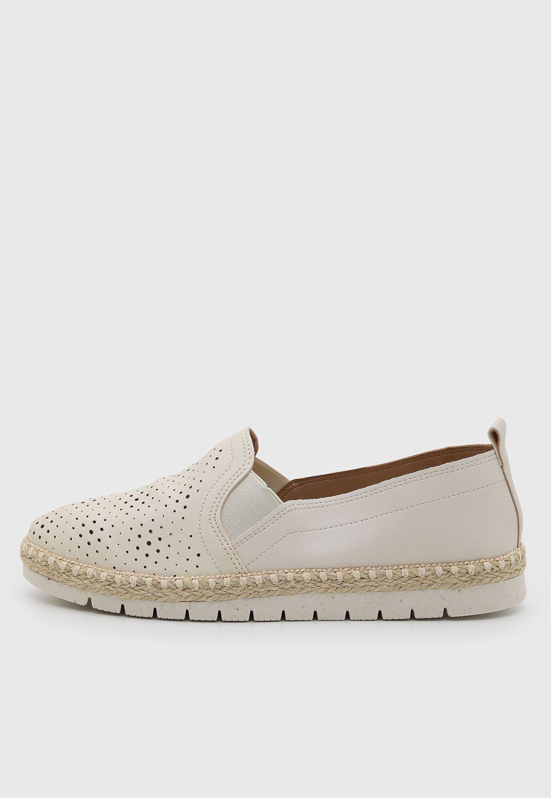 Tênis Feminino Vizzano Detalhes Vazados Bege