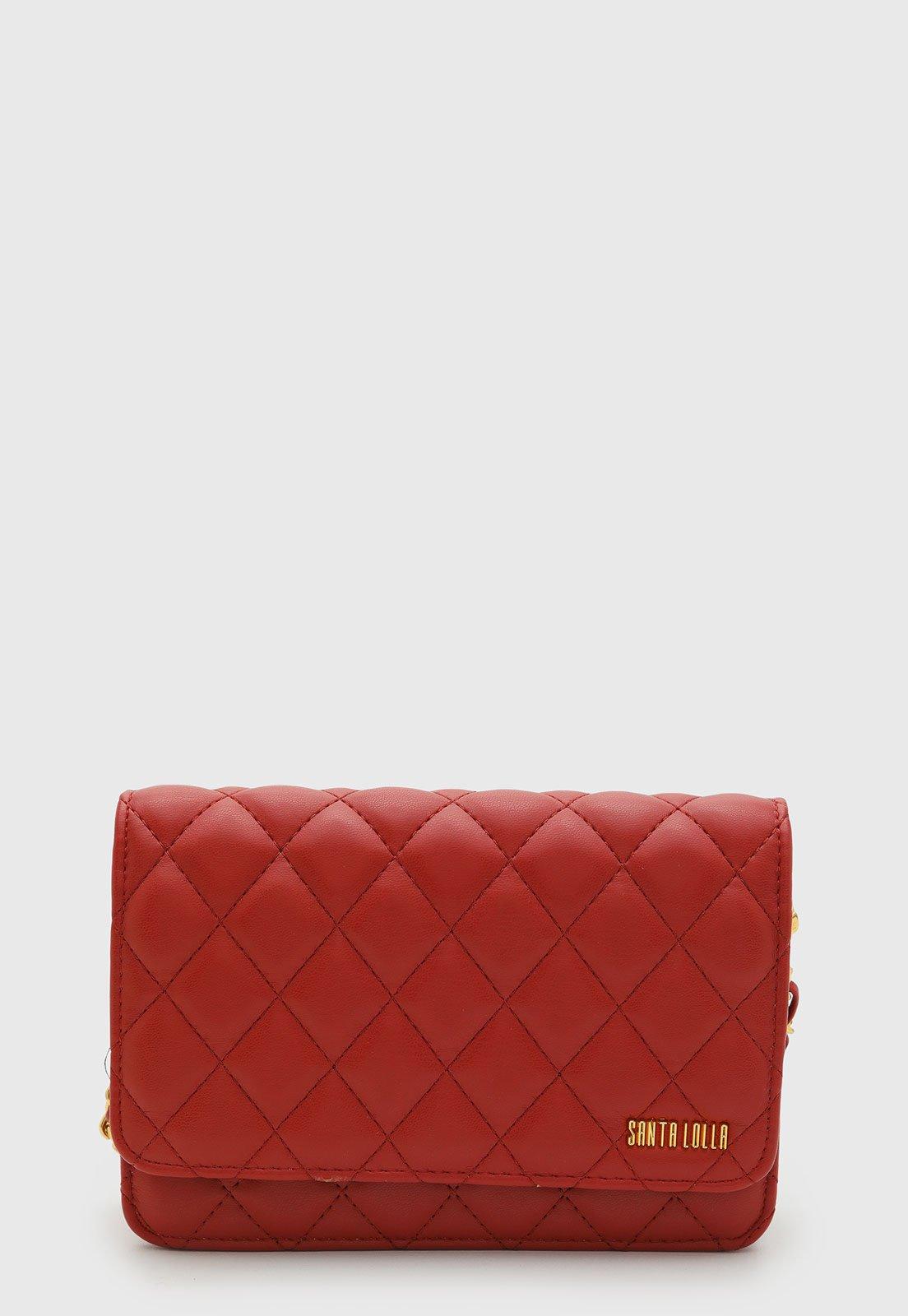 Bolsa Feminina Santa Lolla Matelassê Vermelha