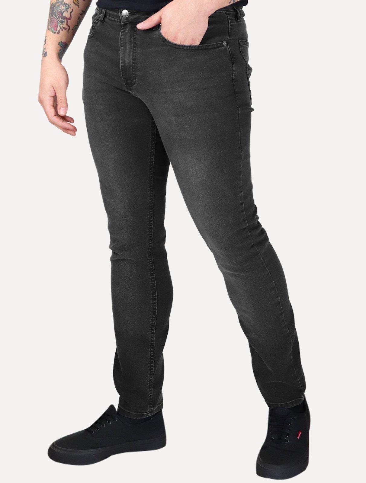 Calça Tommy Jeans Masculina Slim Scanton Stoned Preta