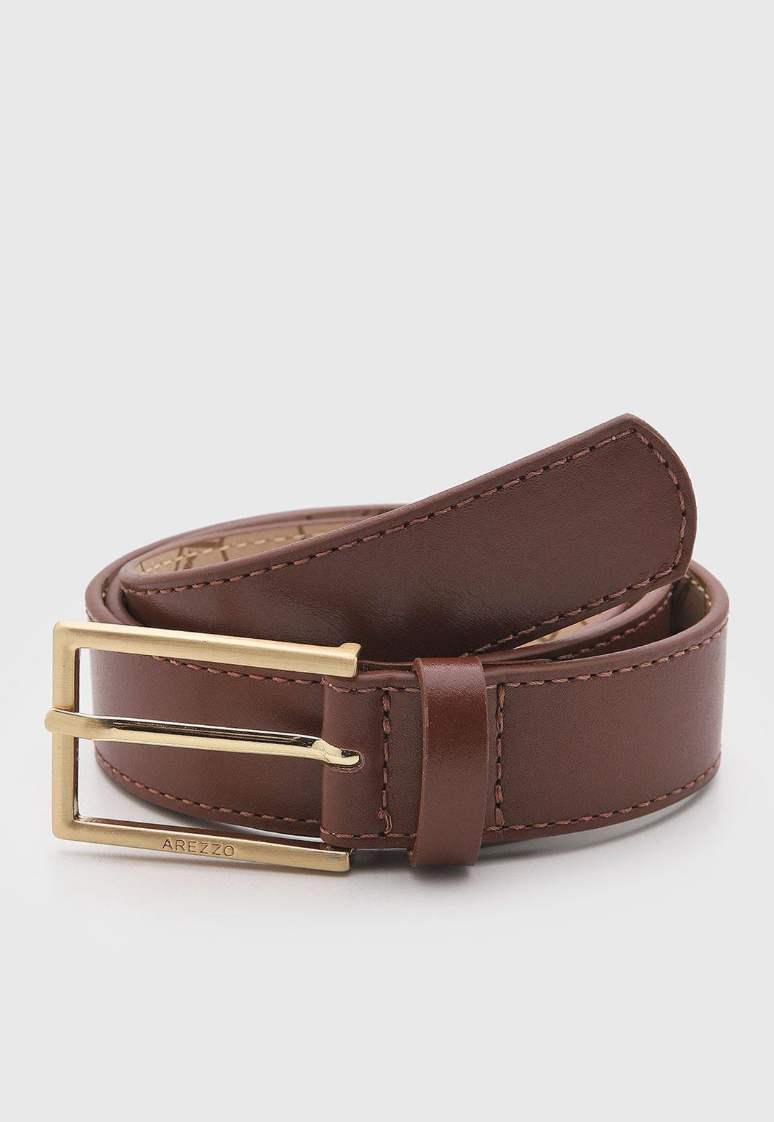 Cinto Feminino Arezzo Couro Marrom