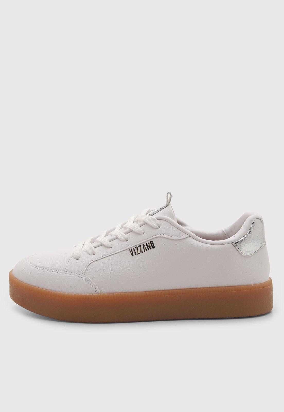 Tênis Feminino Vizzano Cano Baixo Branco