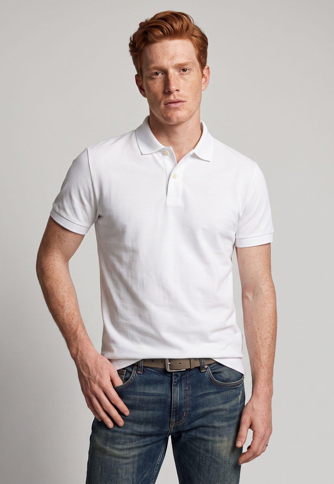 Polo Masculina Aramis Regular Branca