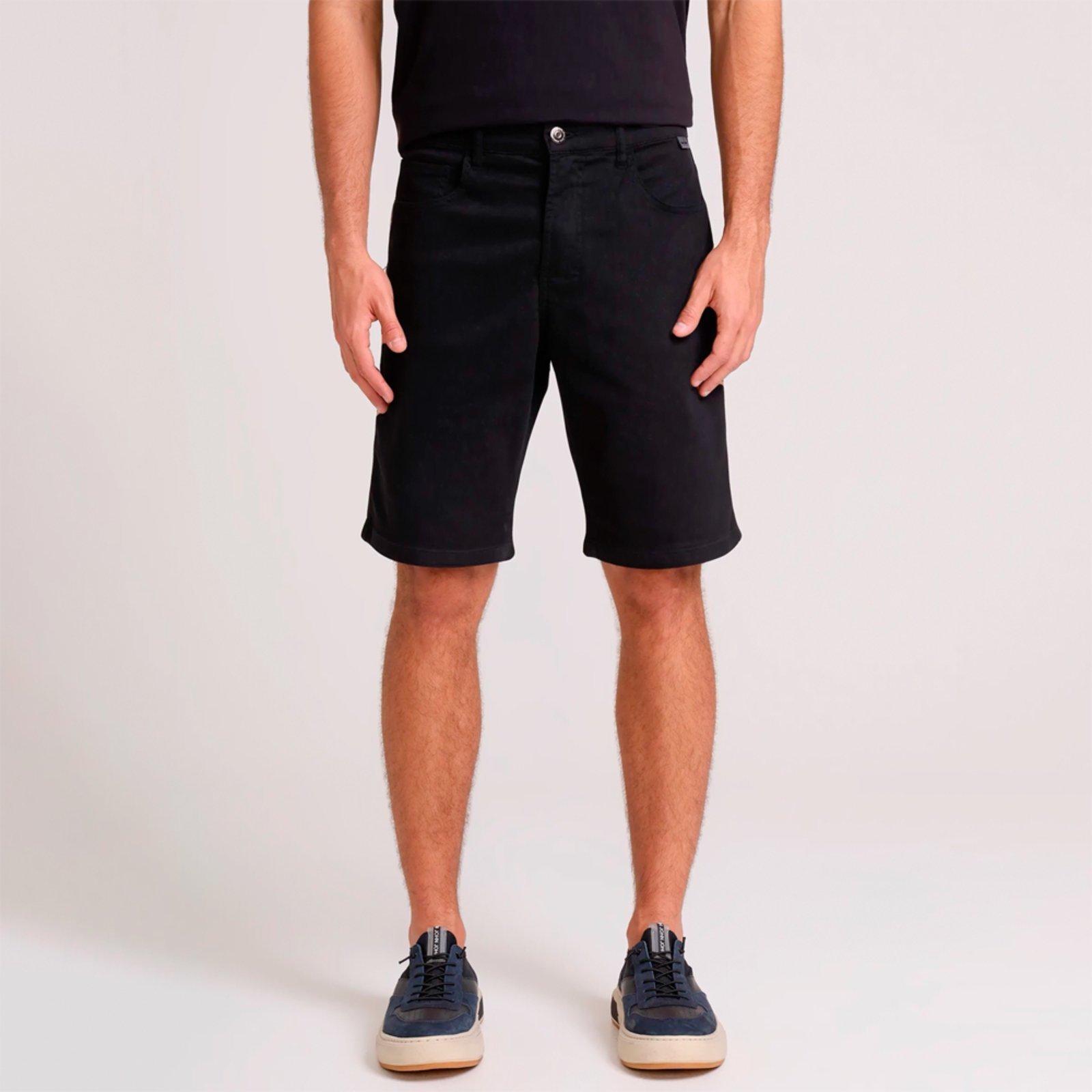 Bermuda Sarja John John Jogging Regular Ve26 Preto Masculino