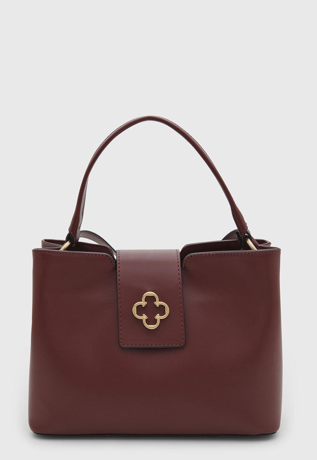Bolsa Média Feminina Capodarte Vinho