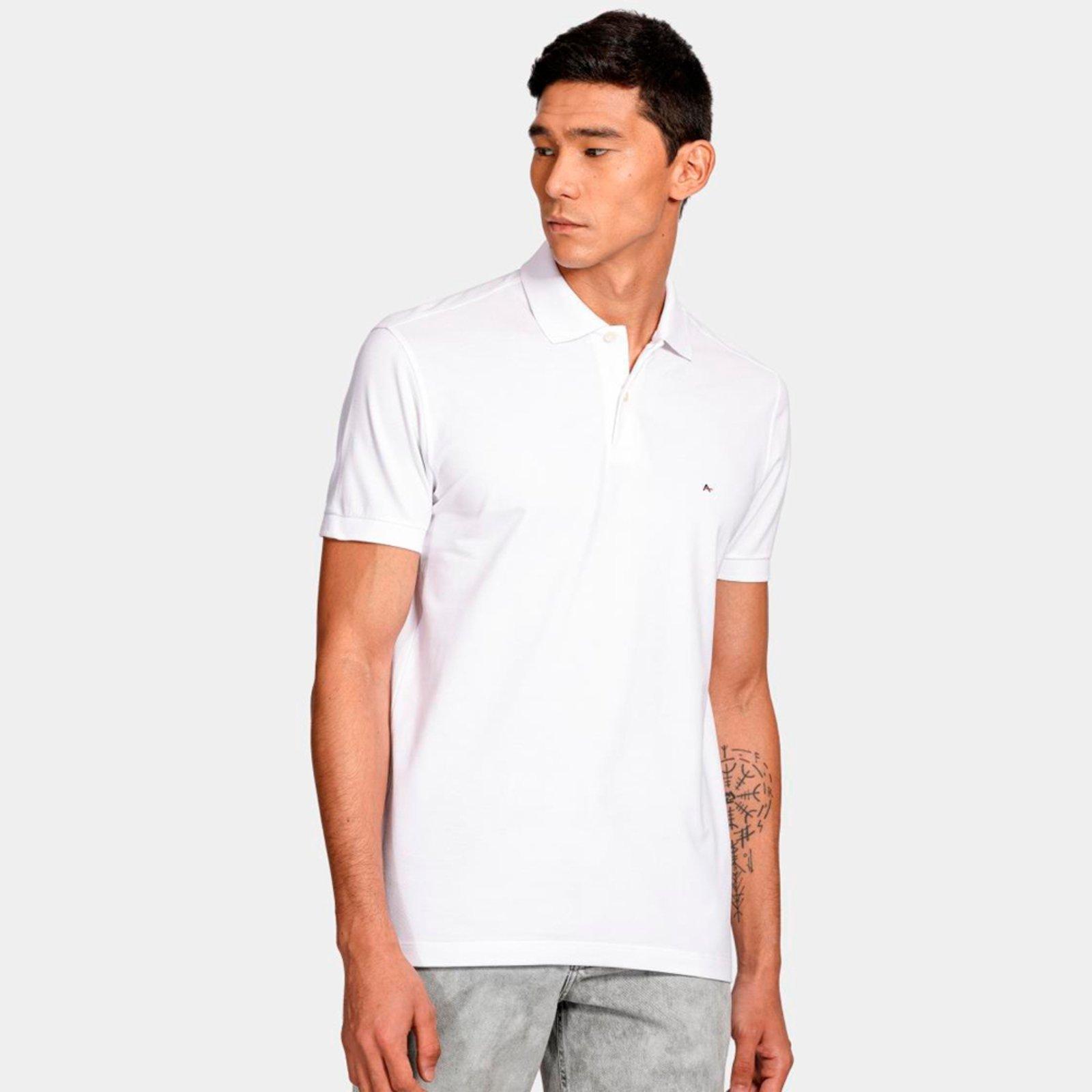 Camisa Polo Aramis Basic Piquet Ve25 Branco Masculino