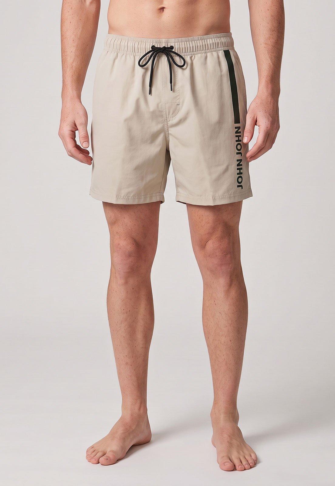 Shorts Masculino John John Boardshorts Bege