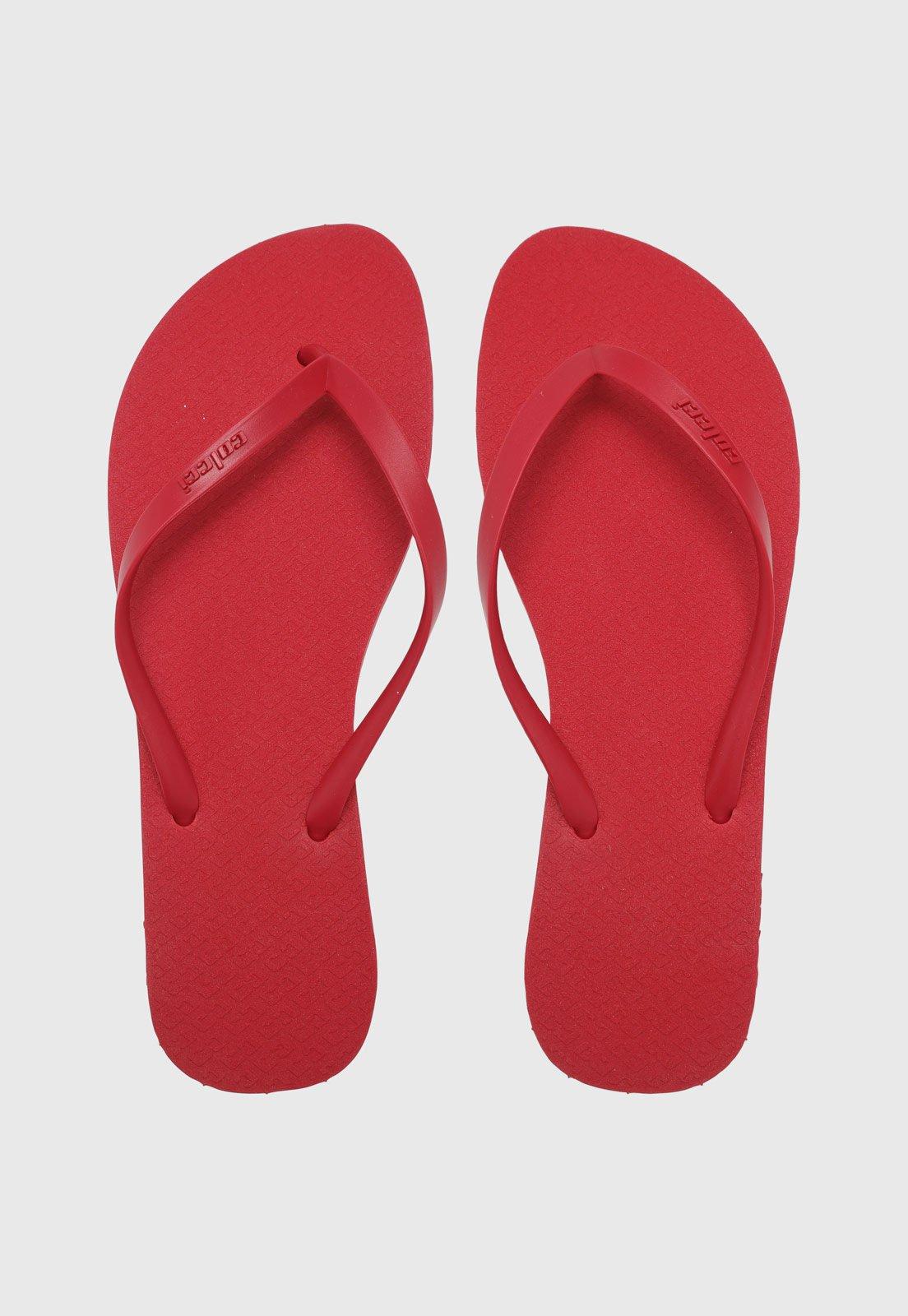 Chinelo Feminino Colcci Tiras Finas Vermelho