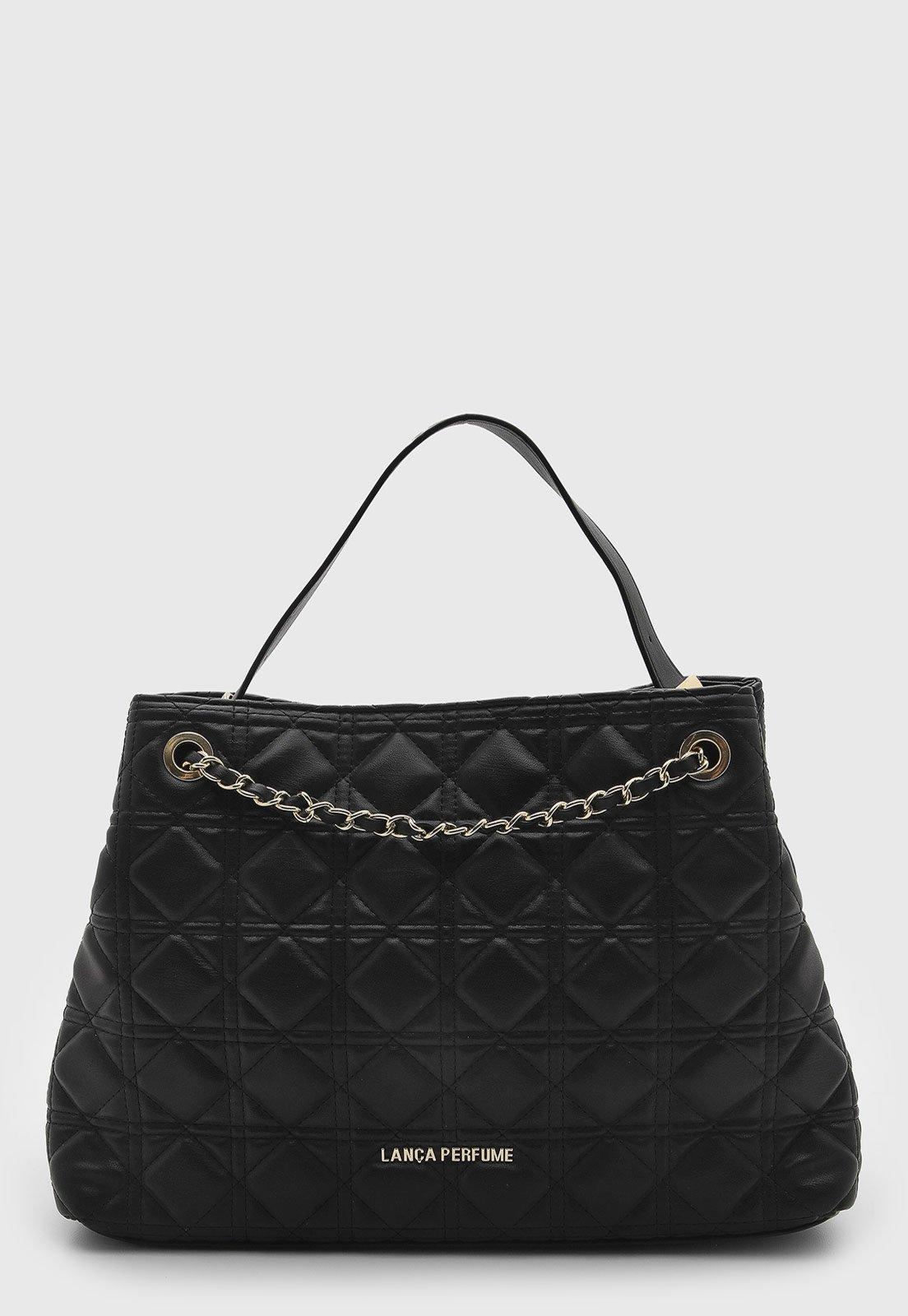 Bolsa Feminina Lança Perfume Matelassê Preta