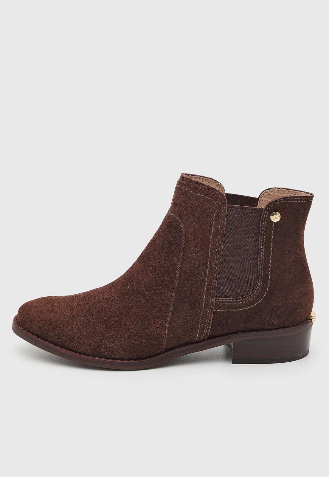 Bota Feminina Jorge Bischoff Cano Baixo Marrom