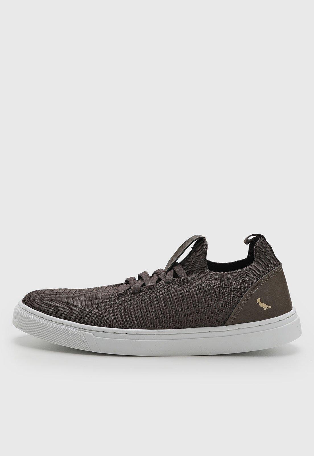 Tênis Masculino Reserva Cano Baixo Marrom