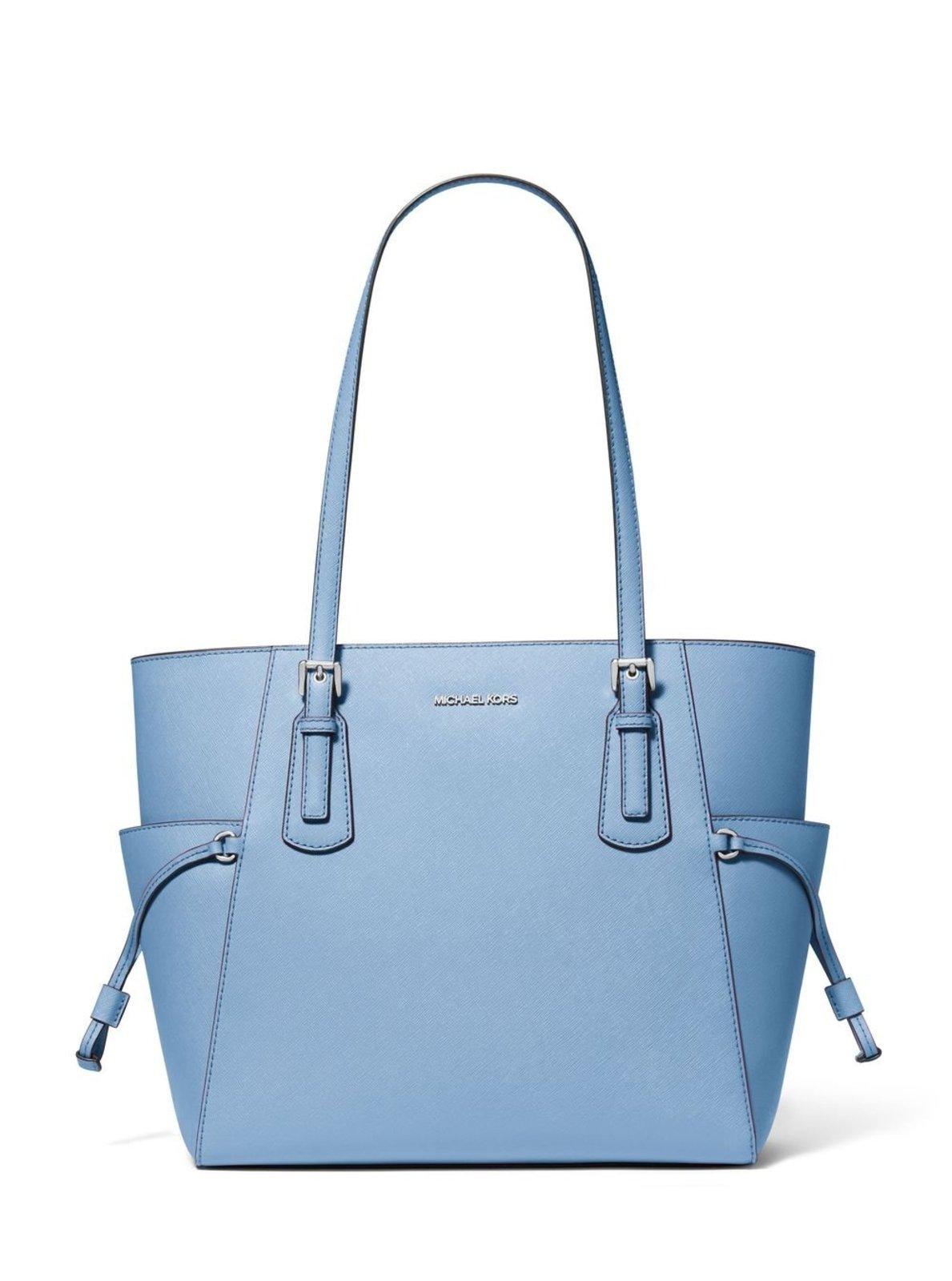 Bolsa tote voyager grande de couro Bolsa tote voyager grande de couro Lt sky