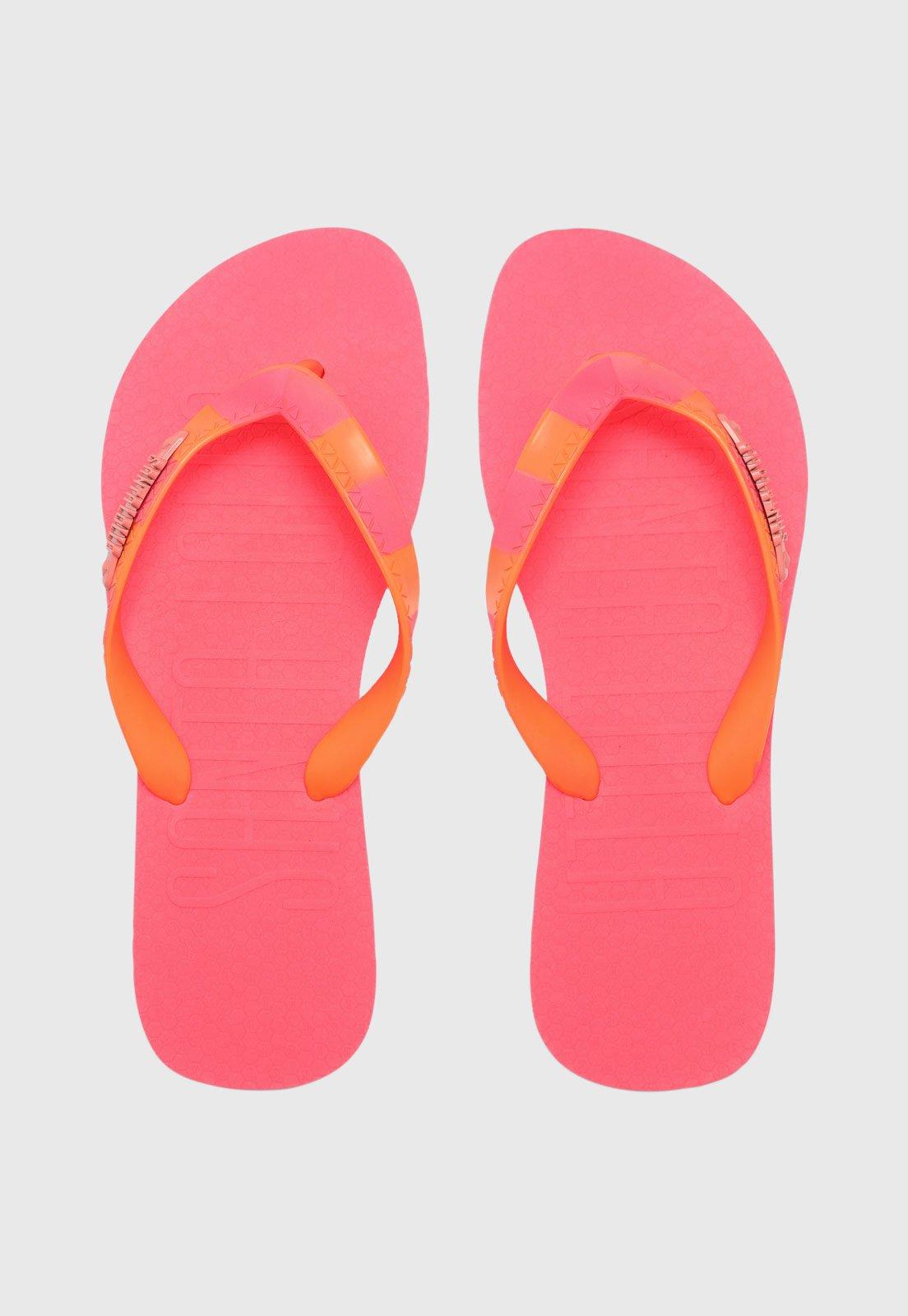 Chinelo Dedo Feminino Santa Lolla Logo Rosa