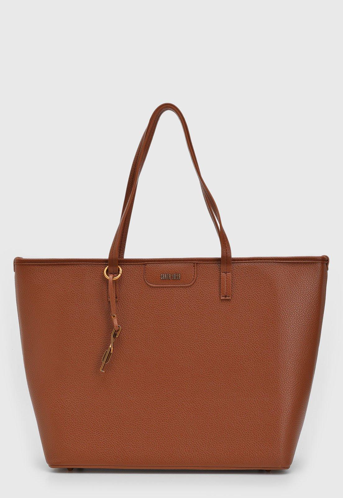 Bolsa Tiracolo Santa Lolla Tote Grande Caramelo