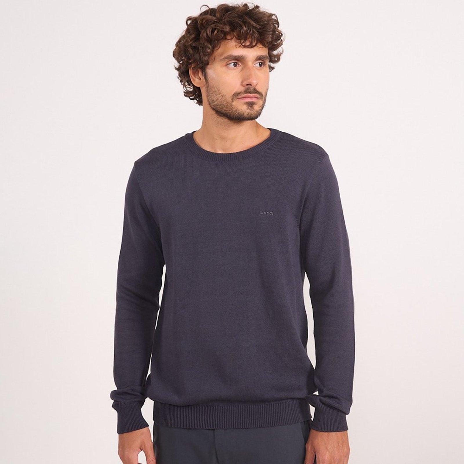 Suéter Tricot Colcci Basic In26 Cinza Masculino