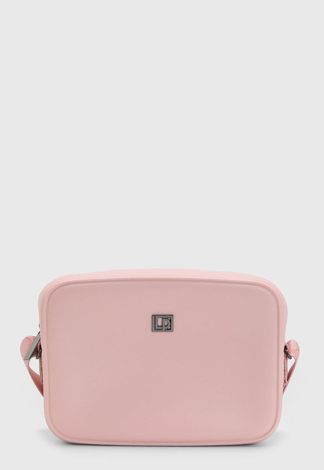 Bolsa Feminina Lança Perfume Alça Estampada Rosa Claro