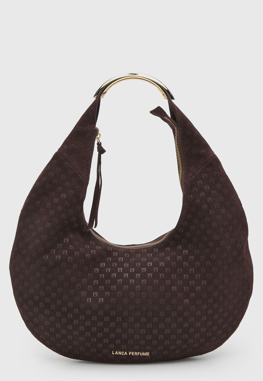 Bolsa Feminina Lança Perfume Hobo Marrom Escuro