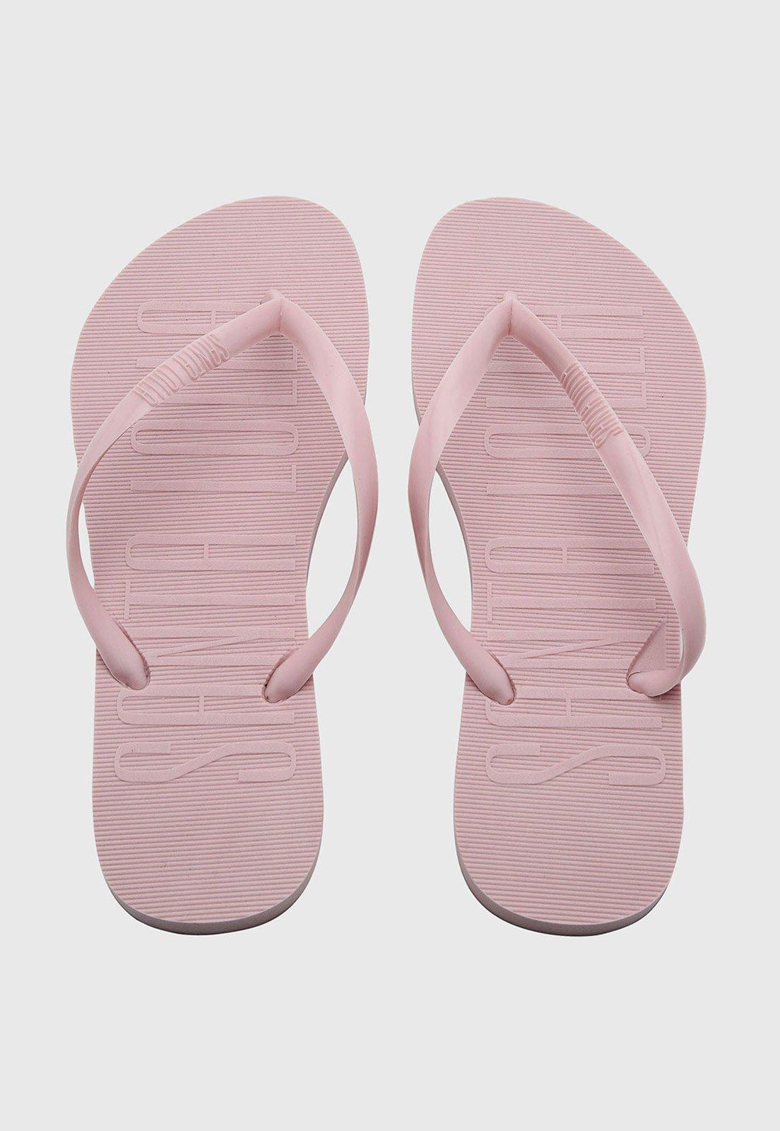 Chinelo Feminino Santa Lolla Logo Rosa