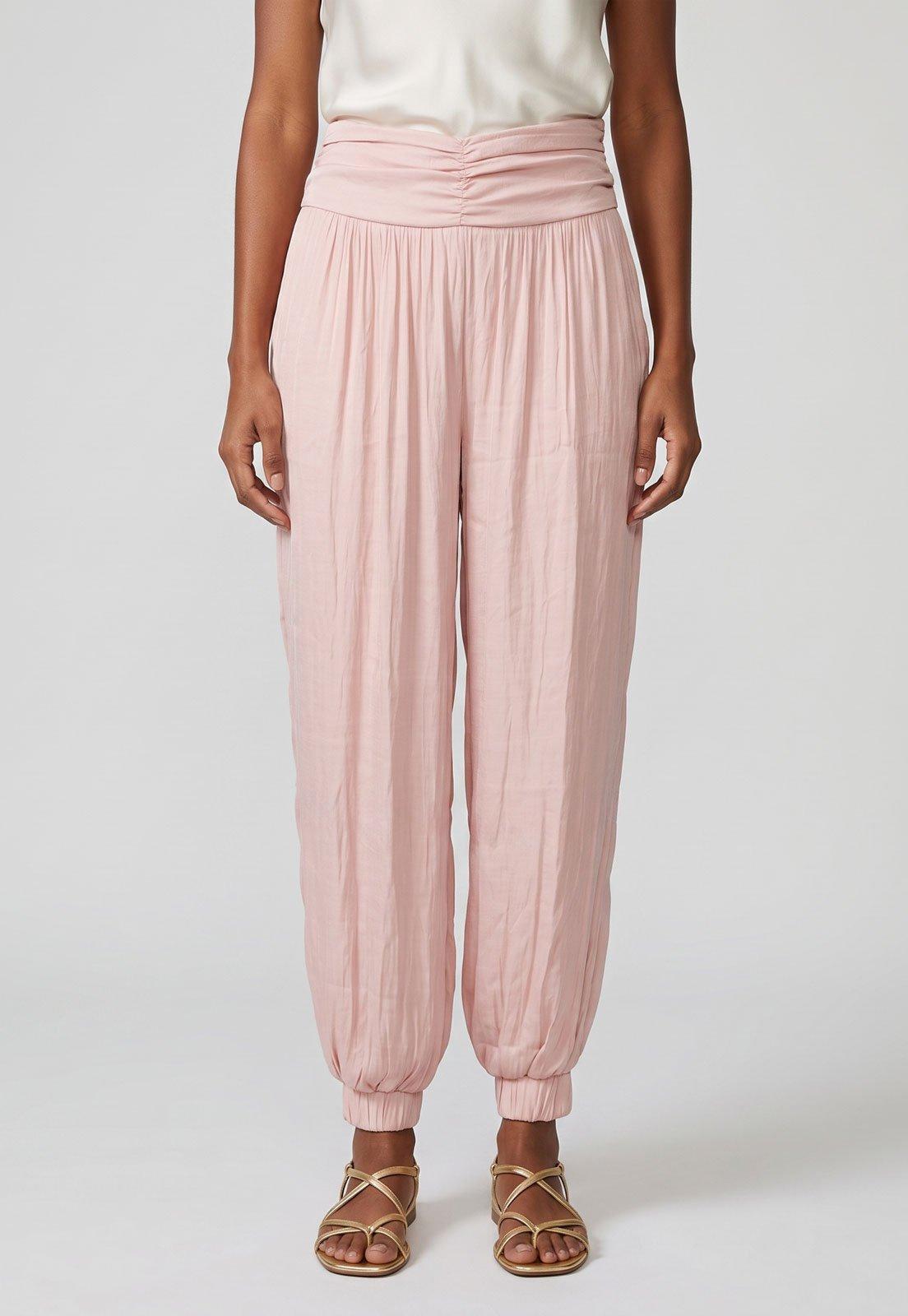 Calça Feminina FARM Jogger Rosa