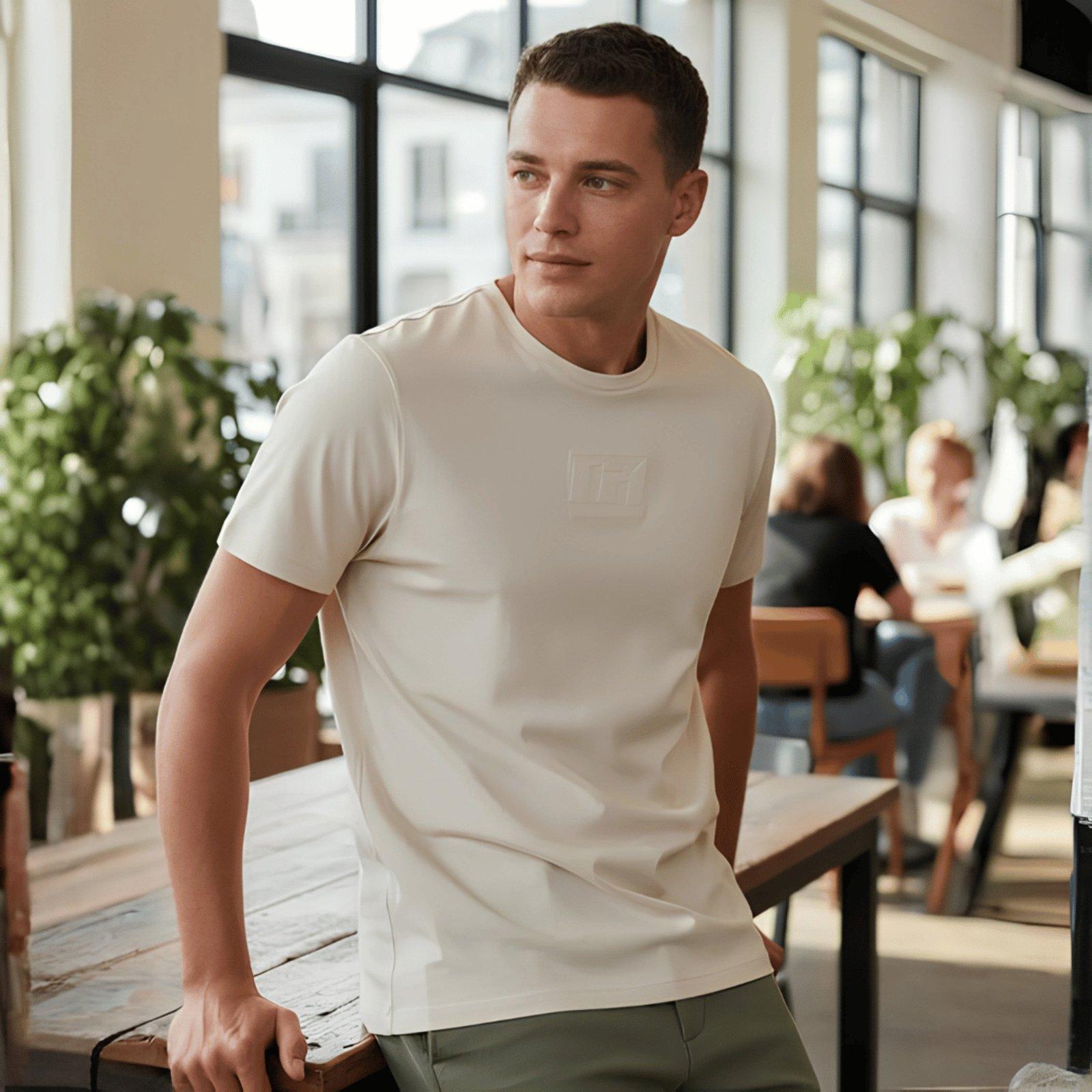 Camiseta Masculina Logo Costura Colcci