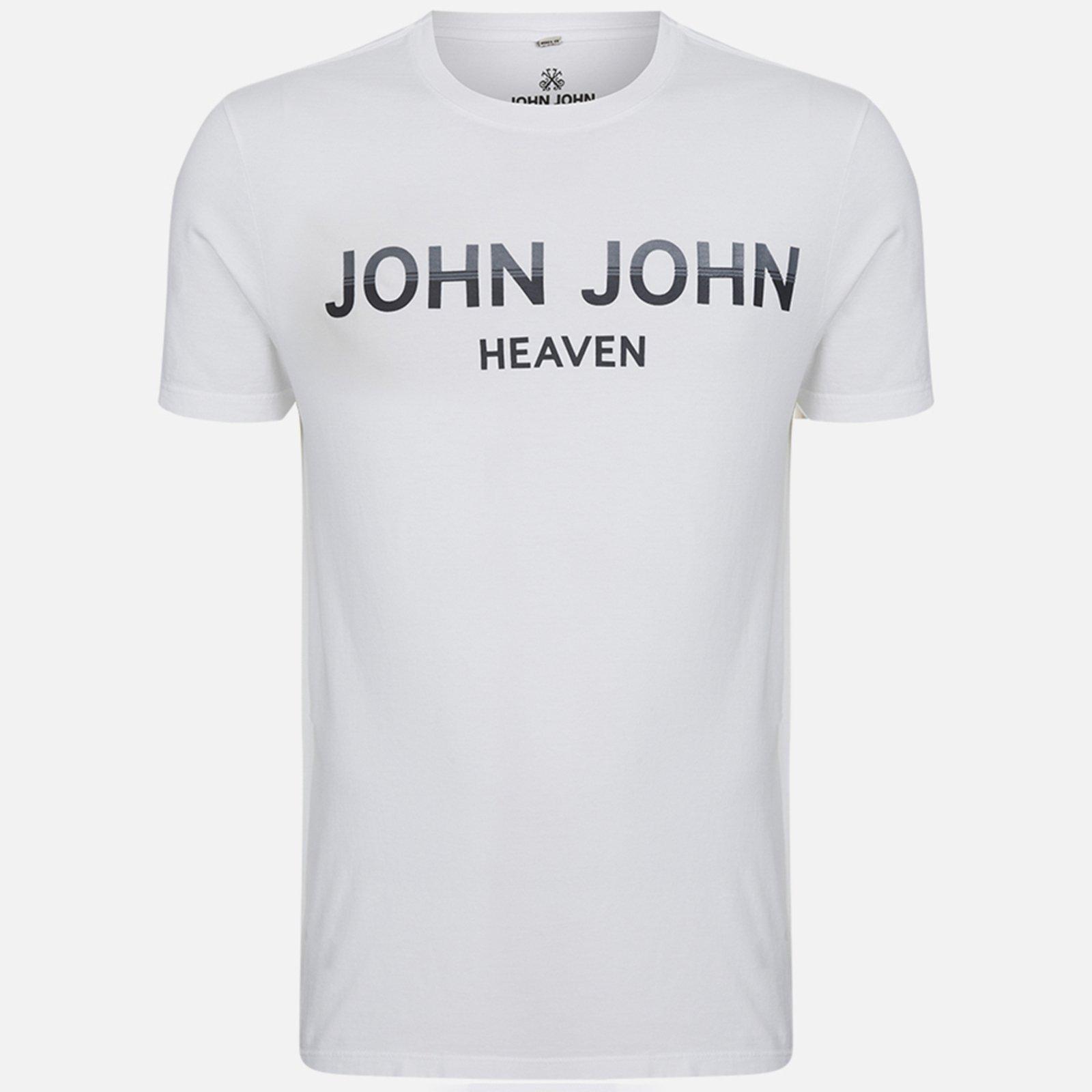 Camiseta John John Slim Double Tones Ou25 Branco Masculino