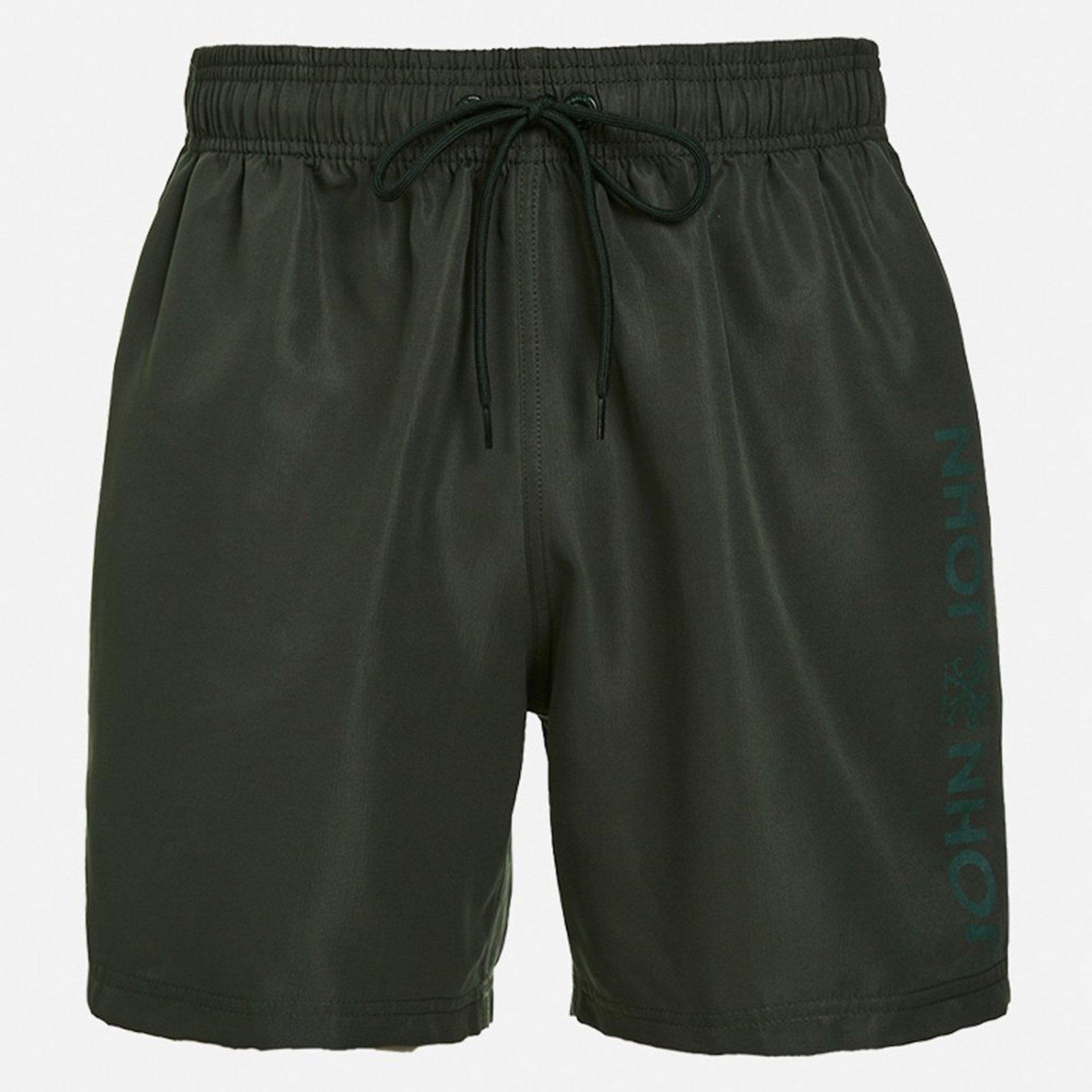 Short John John Fiji Ve25 Verde Escuro Masculino