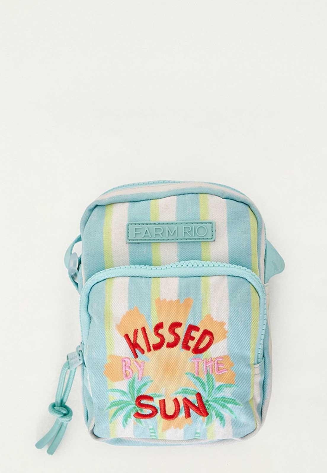 Bolsa Feminina FARM Da Gema Kissed Azul